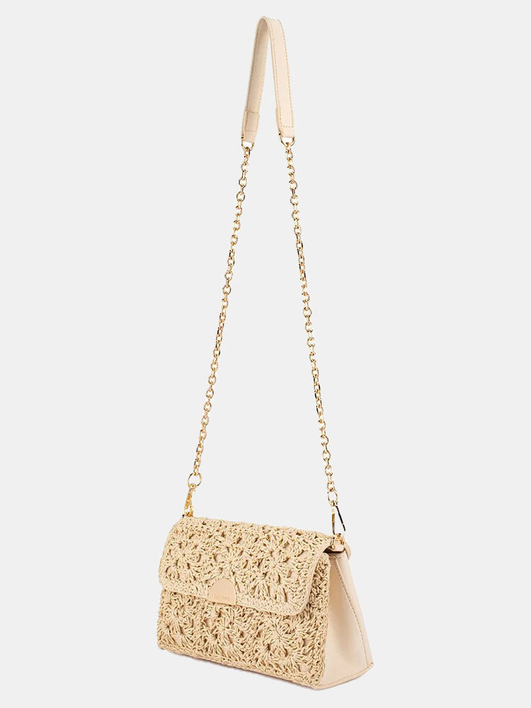 Millie Crocheted Shoulder Bag - Periwinkle 