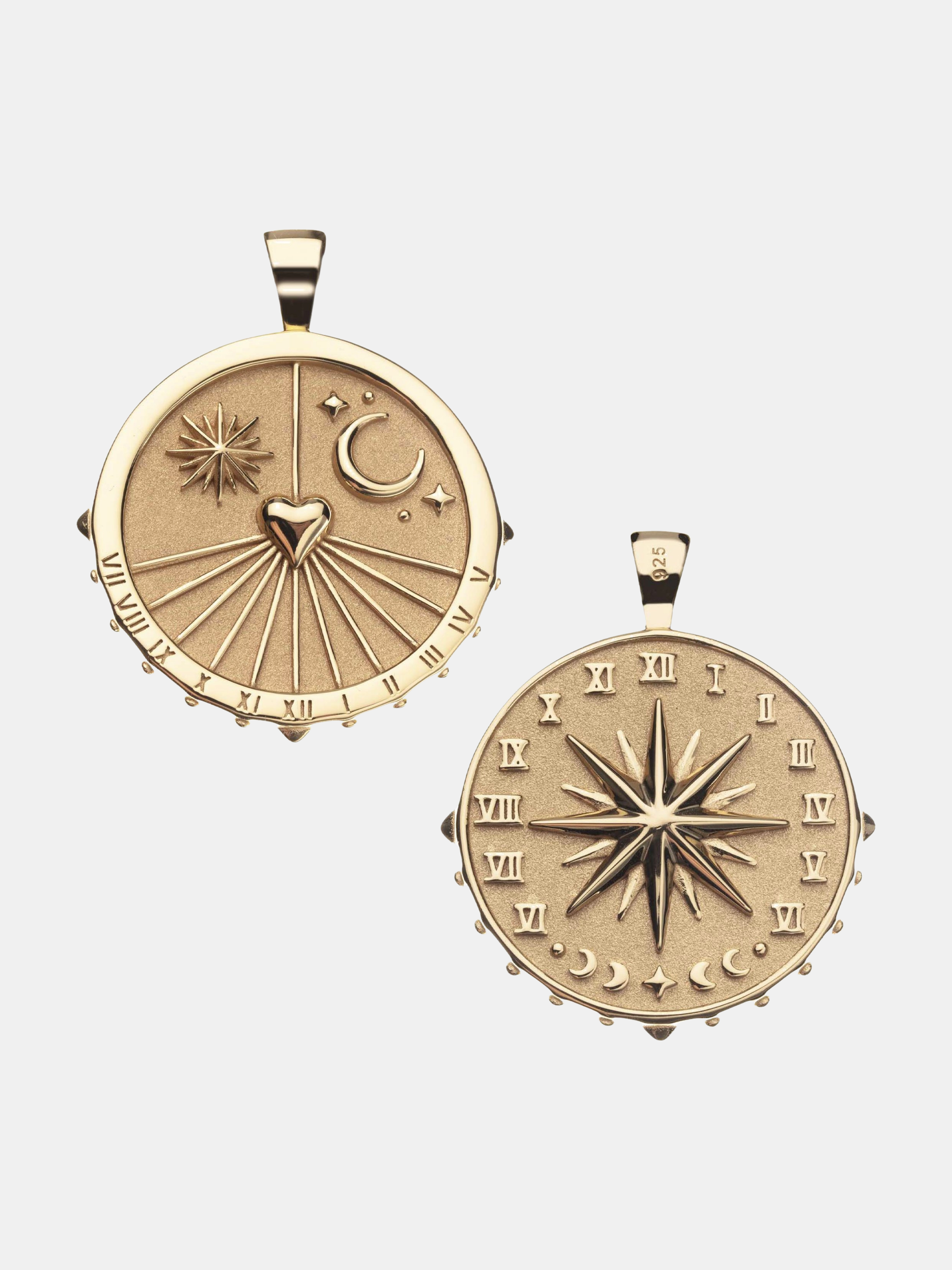Forever Sundial Pendant Coin - Periwinkle 