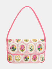 Blooming Medallions Beaded Shoulder Bag