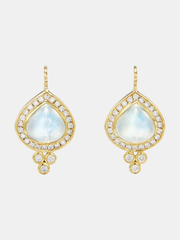 18k Halo Earrings