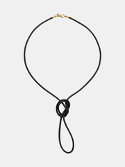 18k Black Leather Cord 32