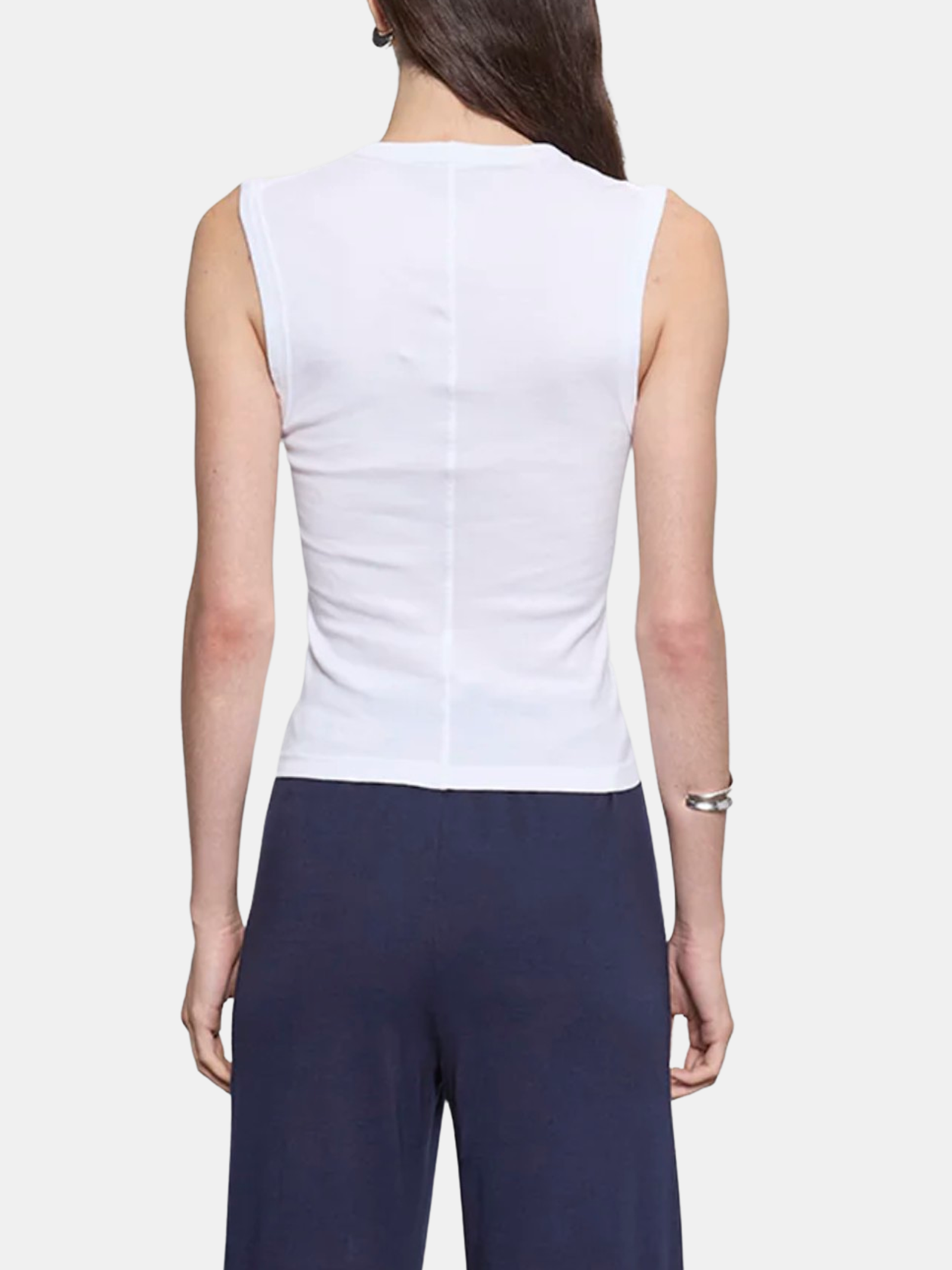 Supima Cotton Esssential Sleeveless V - Periwinkle 