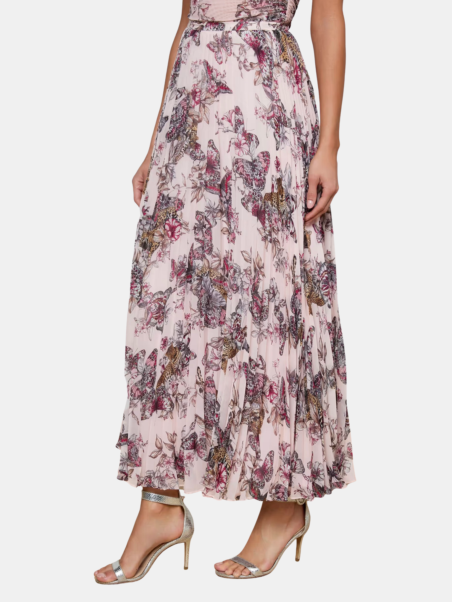 Torin Pleated Maxi Skirt - Periwinkle 