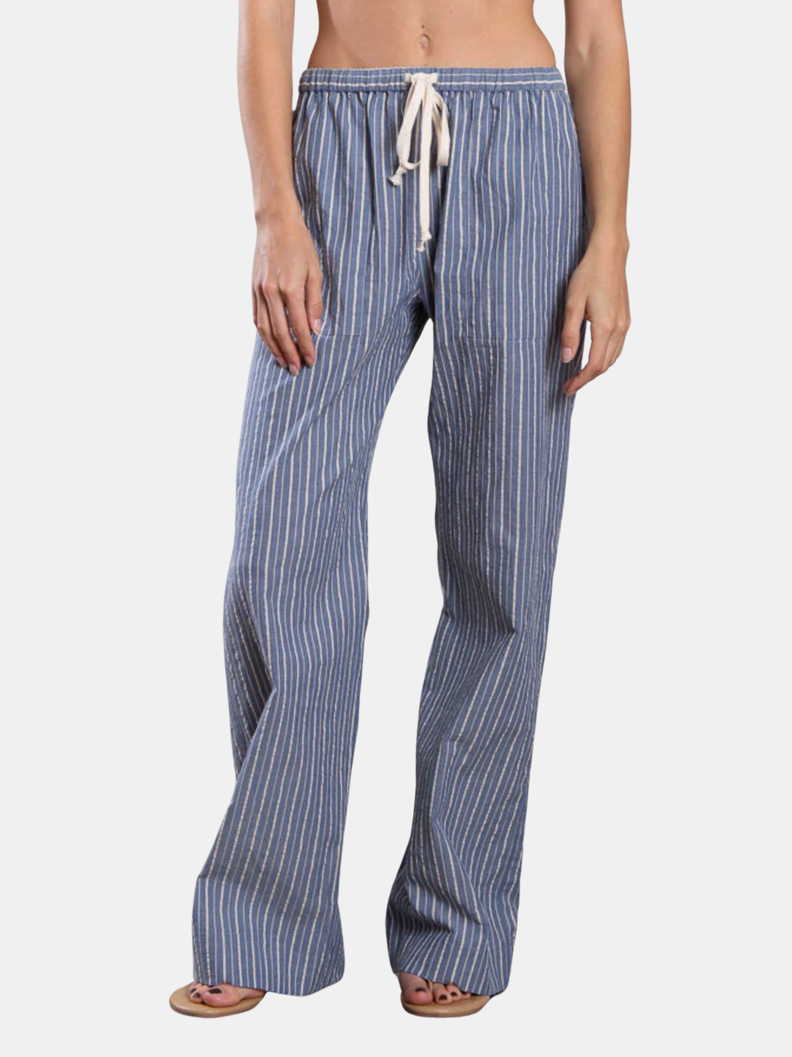 Casey Pant in Organic Cotton - Periwinkle 