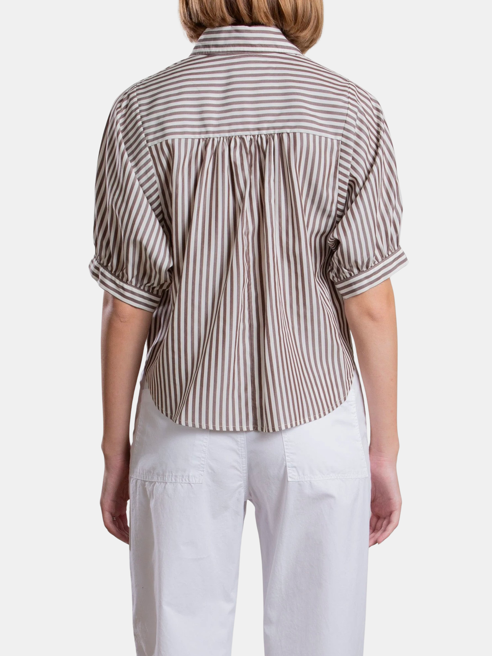 Claude Crop Shirt - Periwinkle 