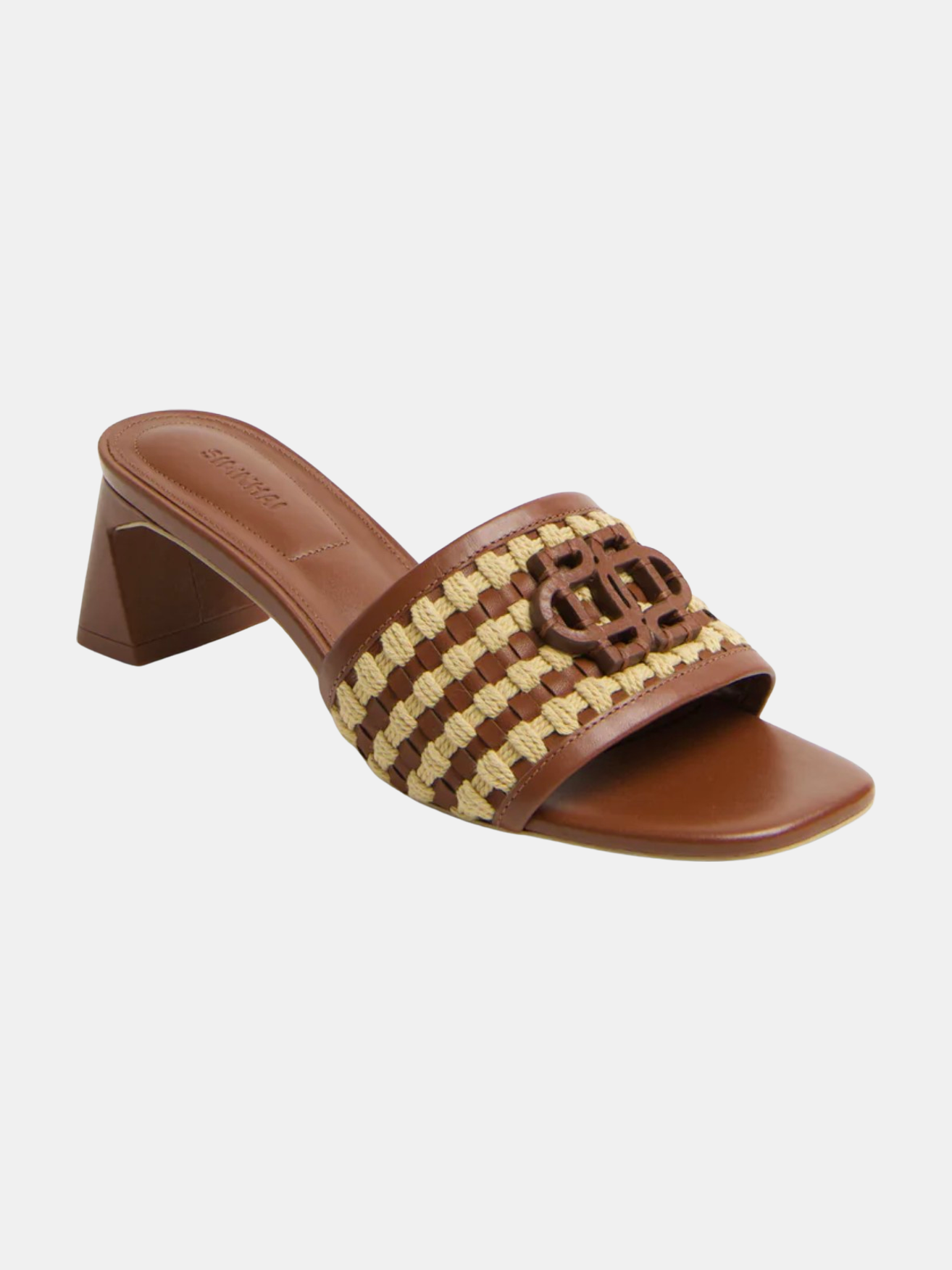 Sydney Rope Woven Block Heel - Periwinkle 