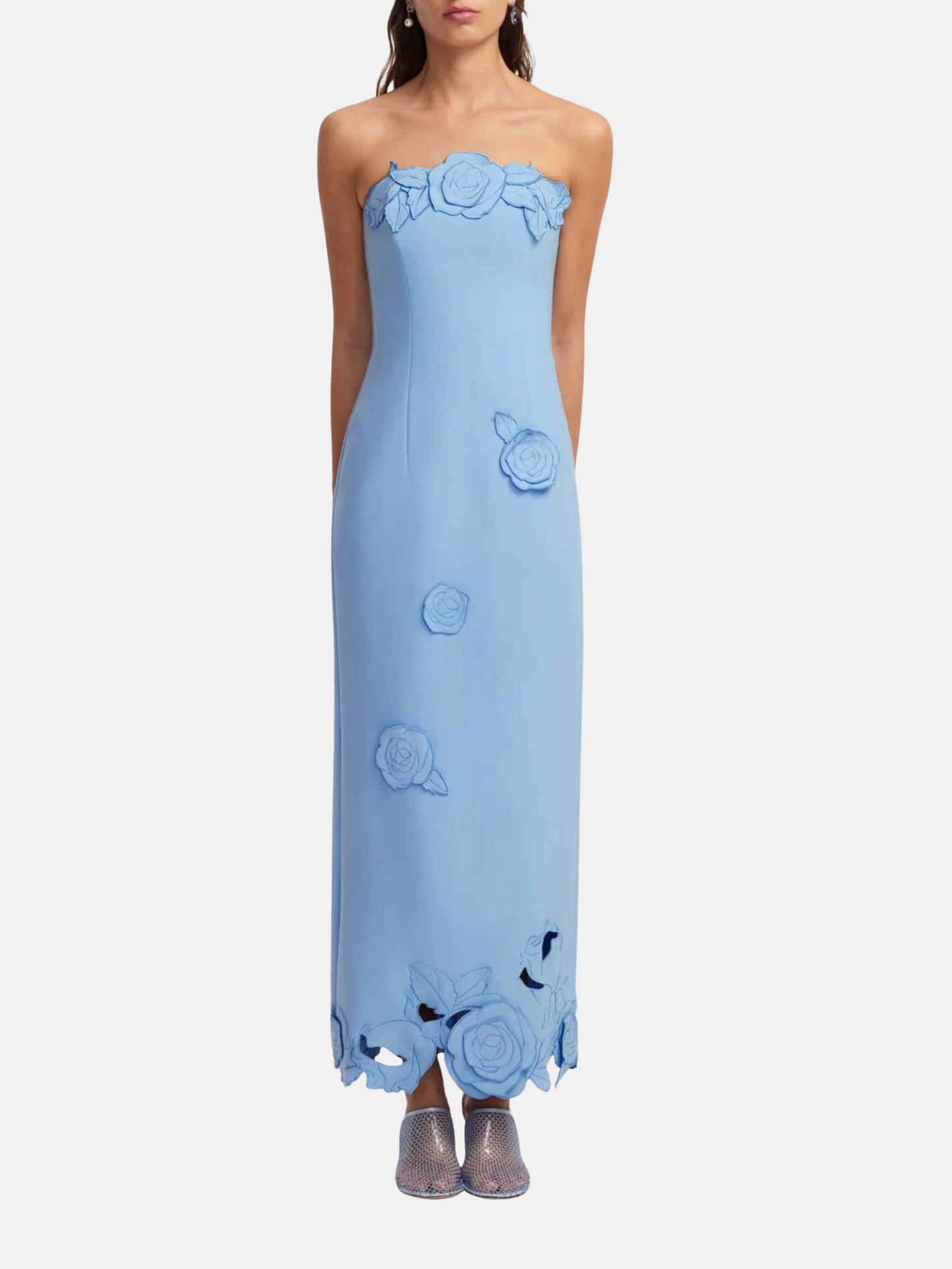 LEO LIN | Rayna Applique Bustier Maxi Dress