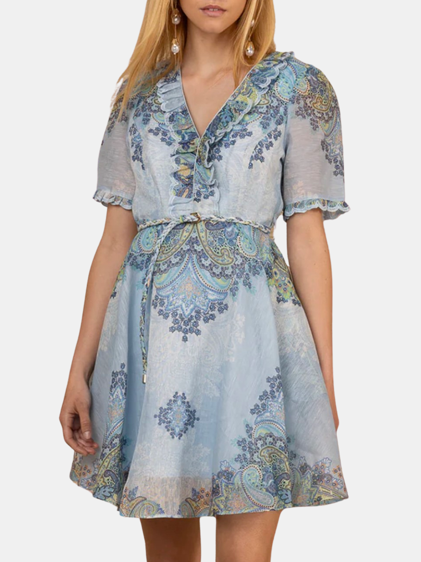Short-Sleeve V Neck Dress Short-Sleeve V Neck Dress