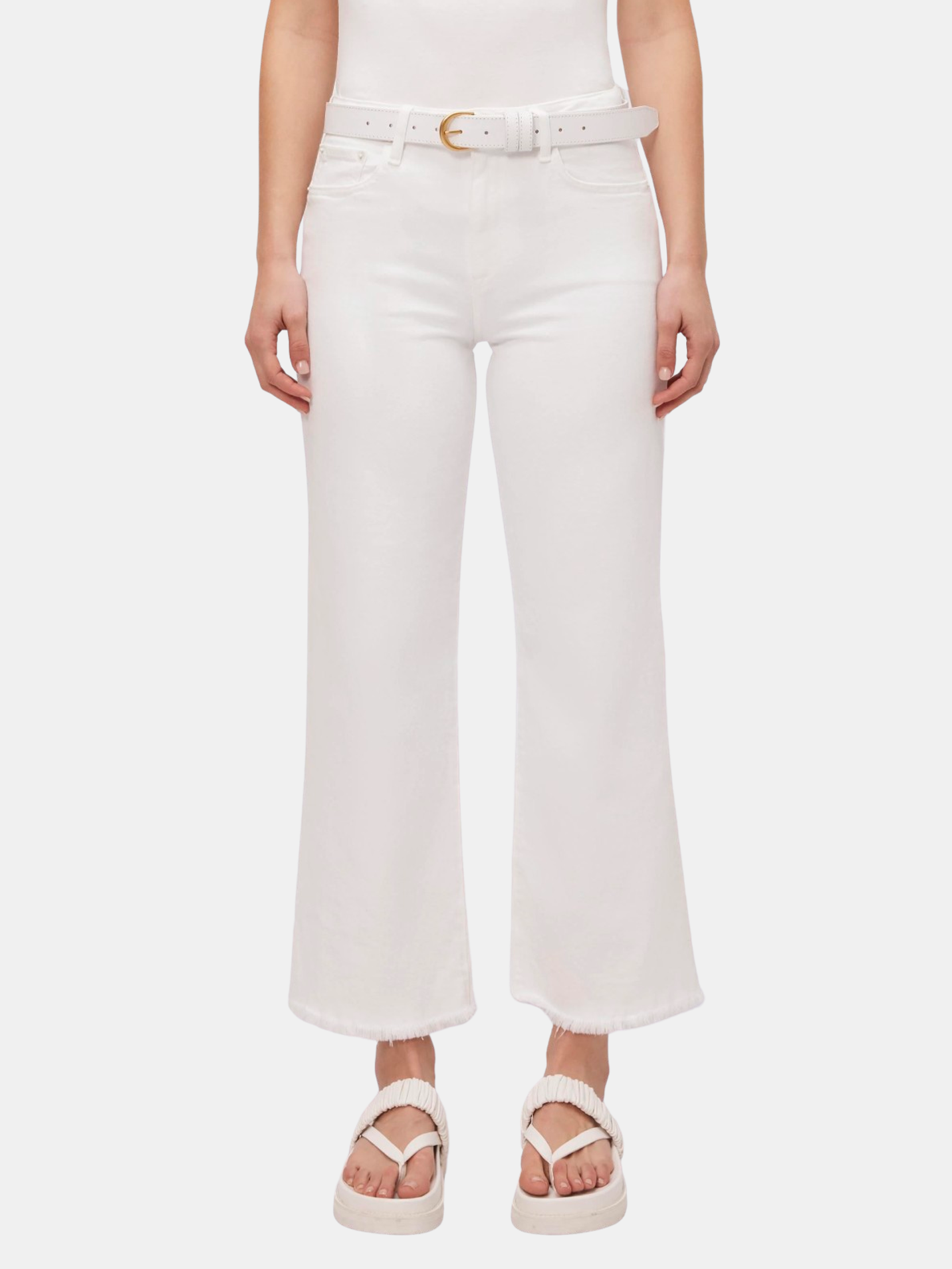 Jude High Rise Crop Wide Leg - Periwinkle 