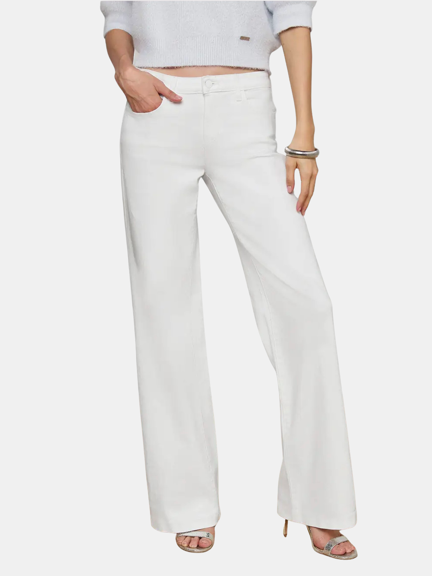 Joanne Low Rise Wide Leg Jean - Periwinkle 