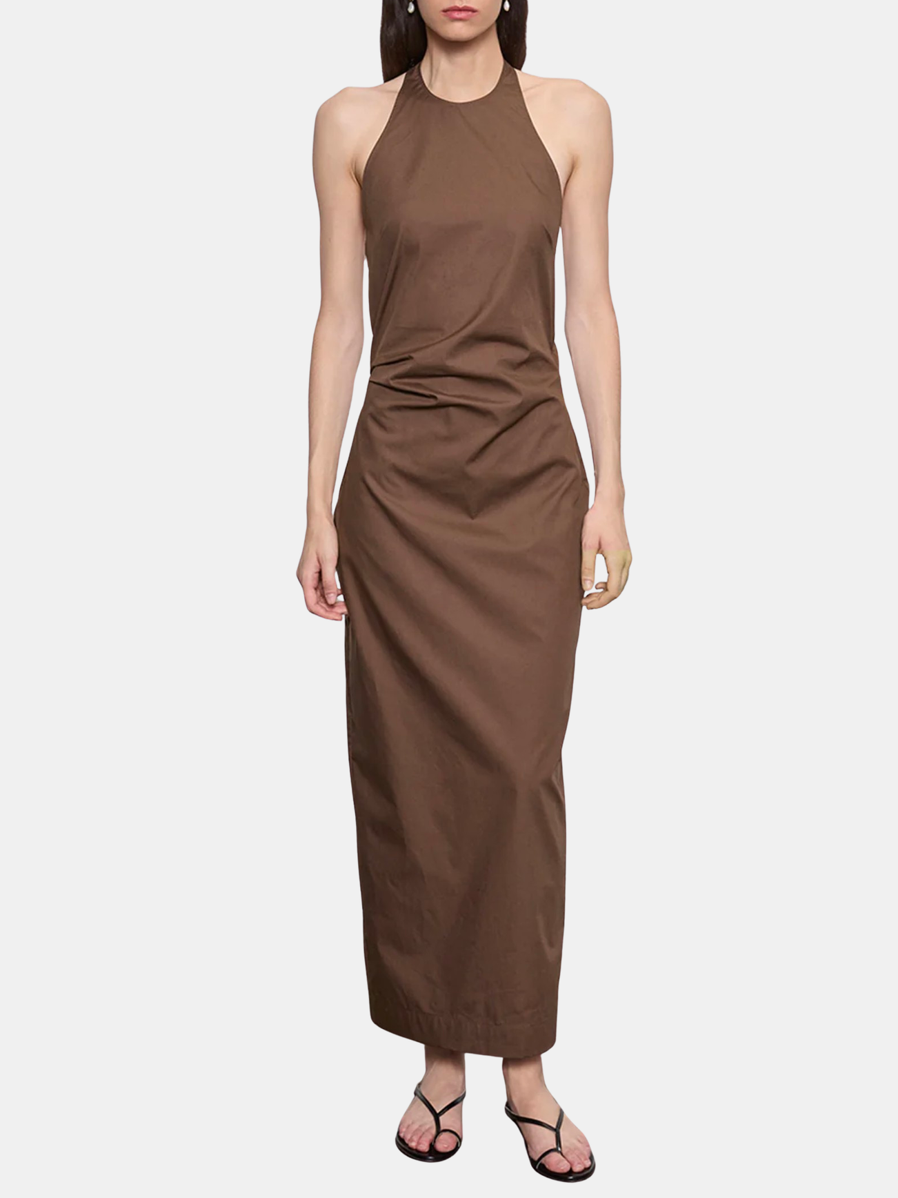 Poplin Halter Dress - Periwinkle 