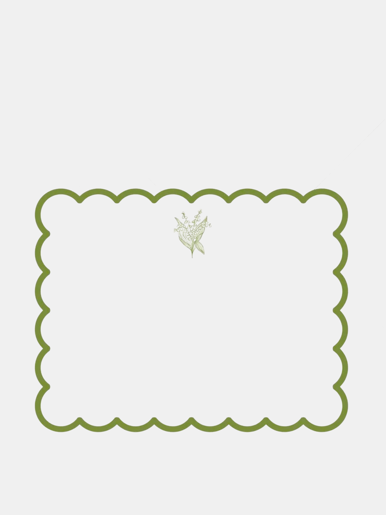 Lily of the Valley Stationery - Periwinkle 