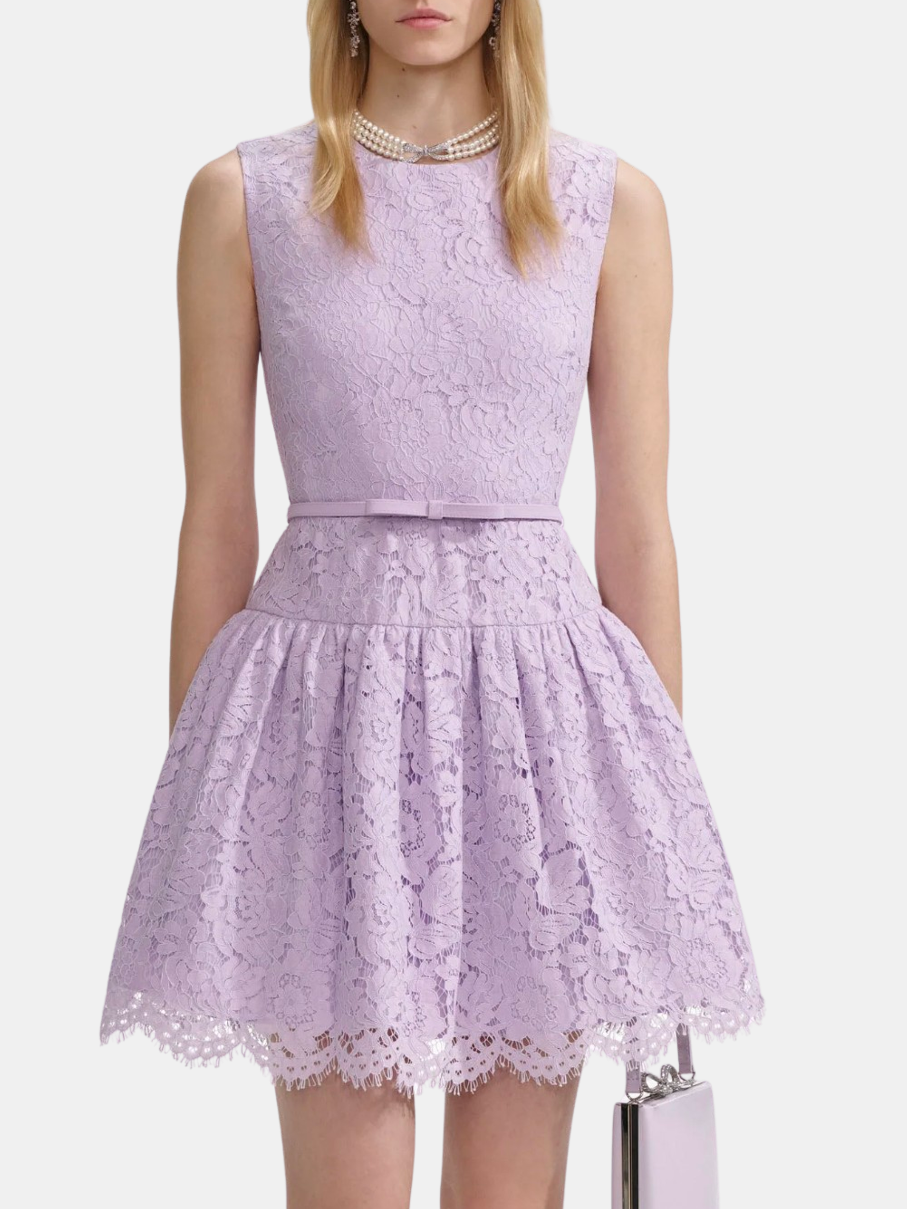 Self Portrait | Lace Sleeveless Mini Dress | Periwinkle Self Portrait | Lace Sleeveless Mini Dress | Periwinkle