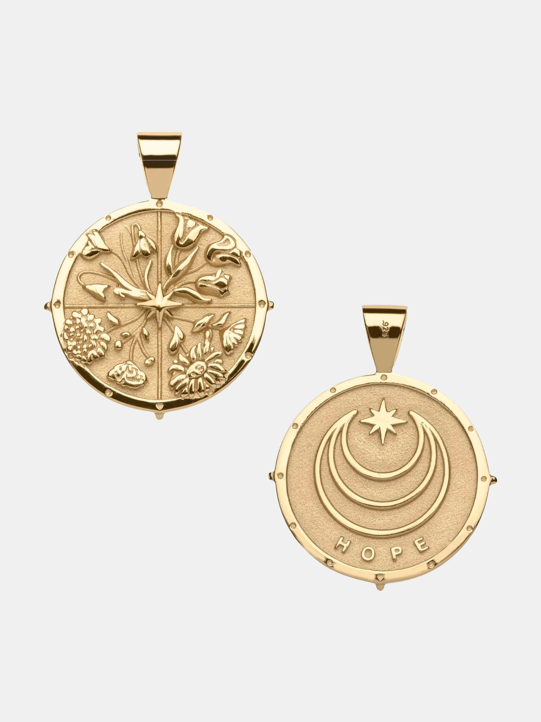 Hope JW Small Pendant Coin - Periwinkle 