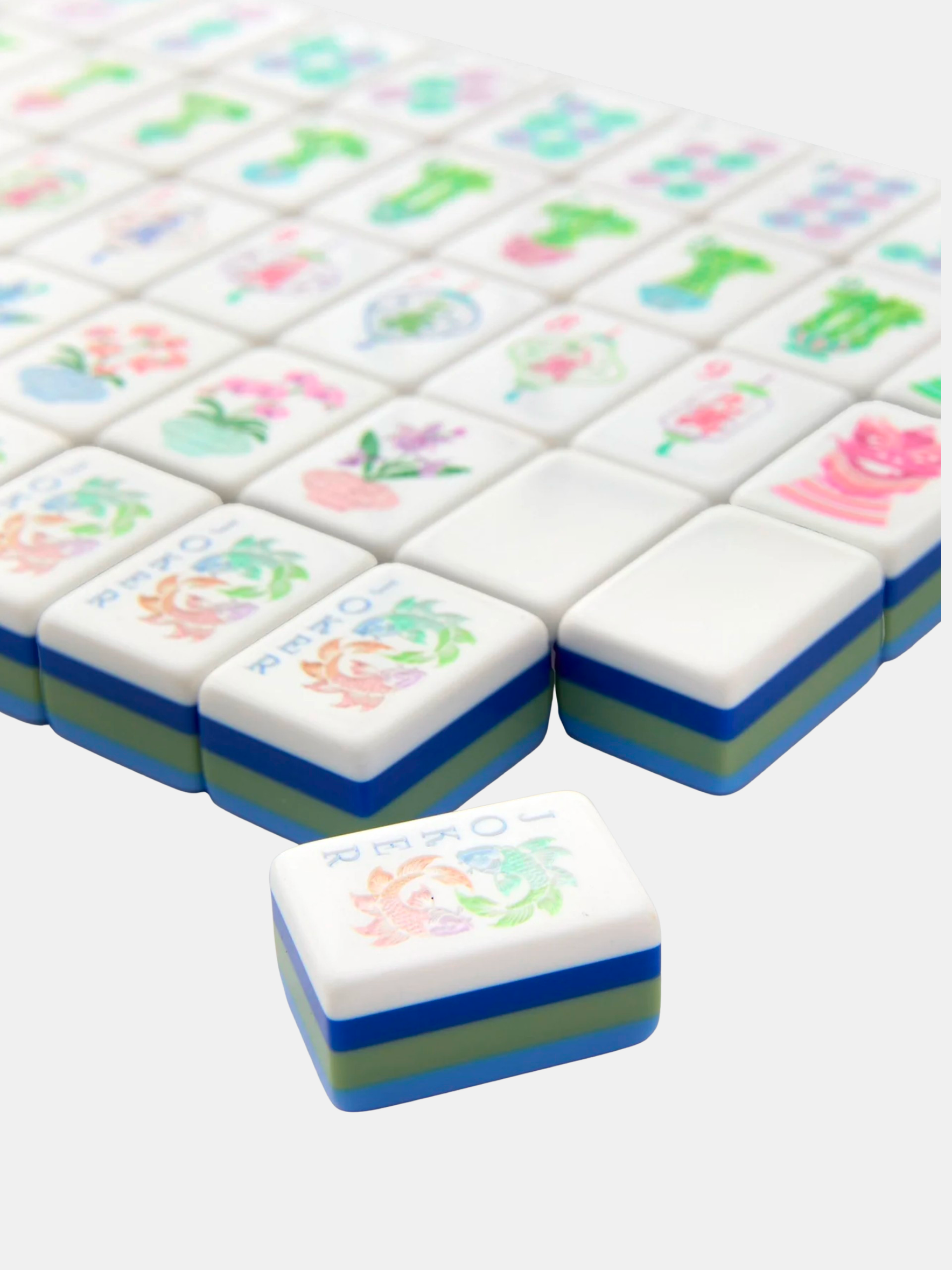 Moonlight Mahjong Tiles - Periwinkle 