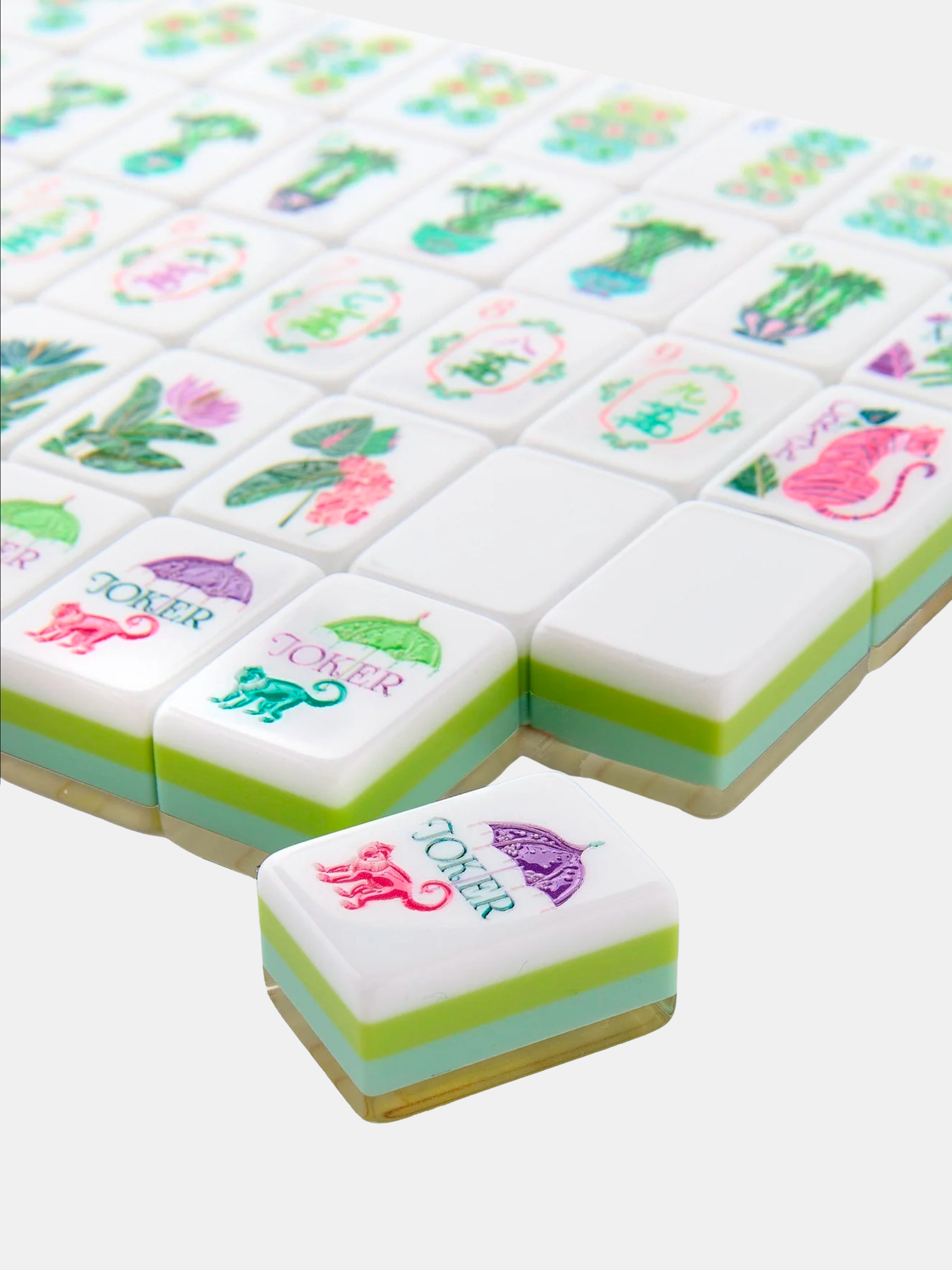 Palm Royale Mahjong Tiles - Periwinkle 