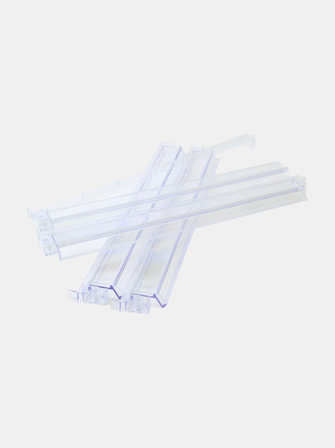 Clear Acrylic Rack & Pushers Set - Periwinkle 
