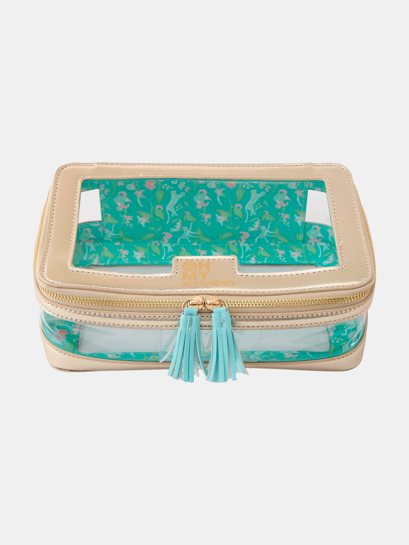 Gold Tile Storage Bag - Periwinkle 