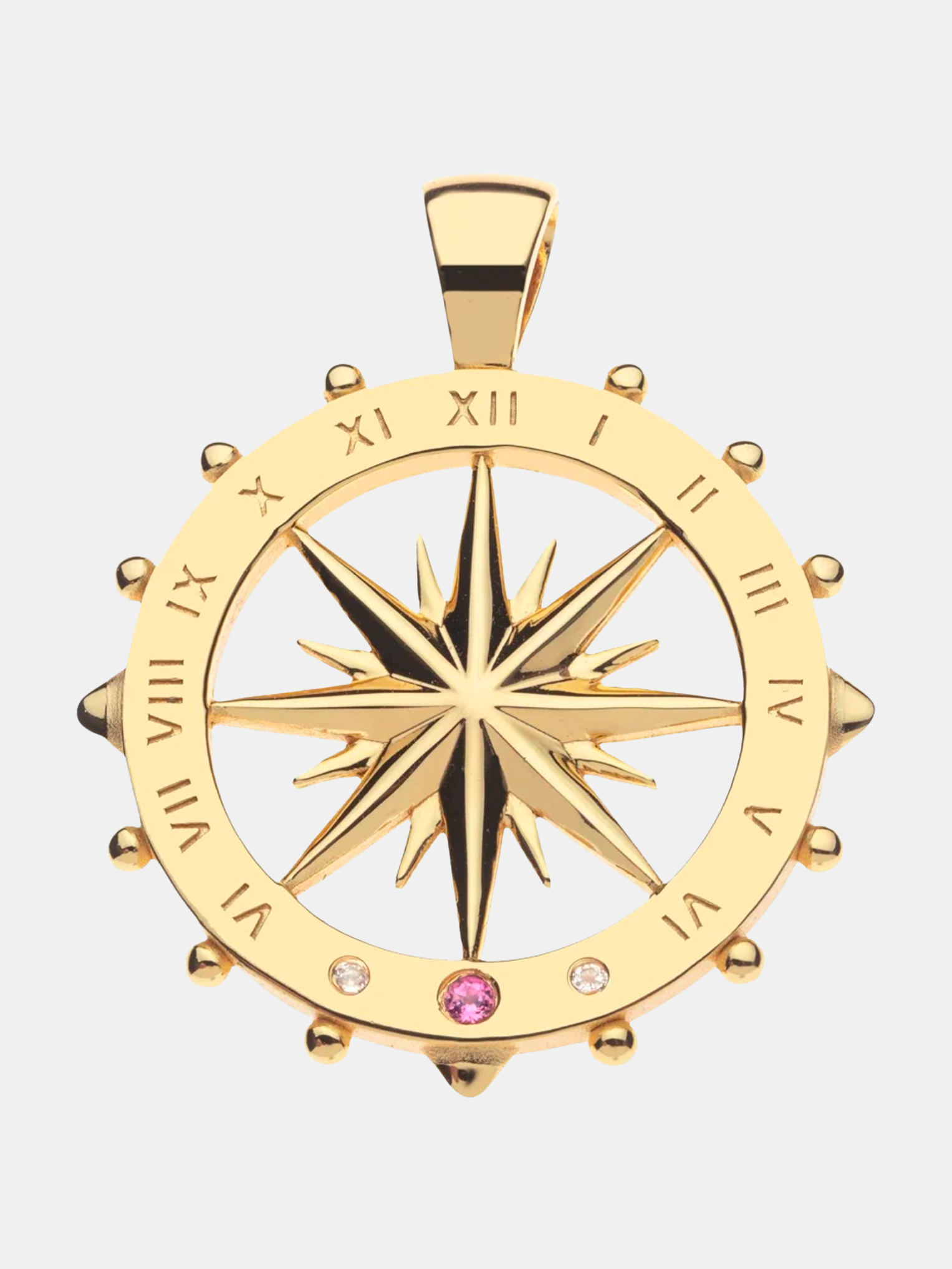 Forever Sundial Cutout Coin Pendant - Periwinkle 