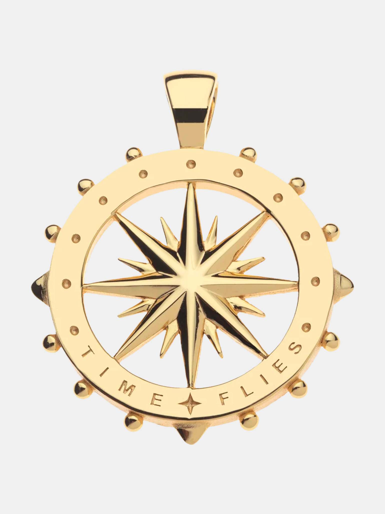 Forever Sundial Cutout Coin Pendant - Periwinkle 