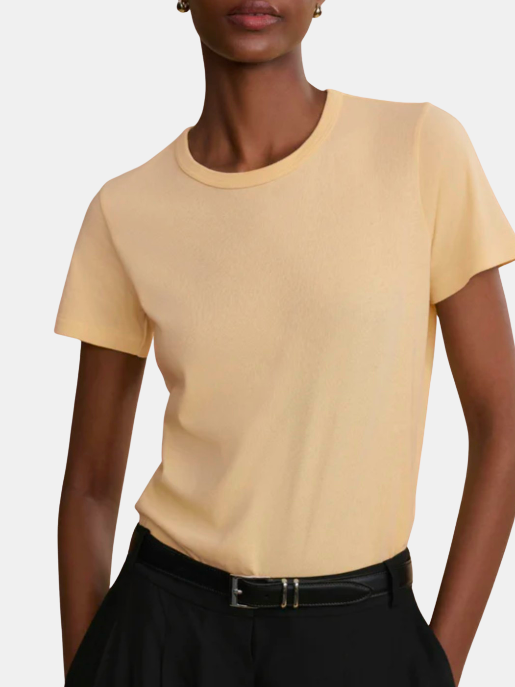 Cotton Slim Tee - Periwinkle 
