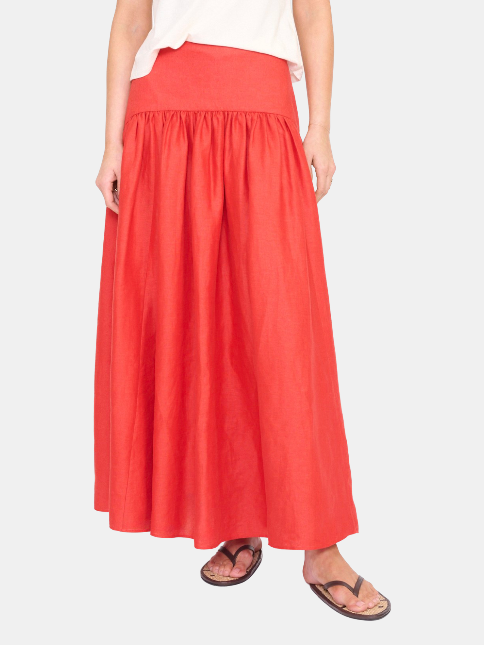 Procida Linen Skirt - Periwinkle 