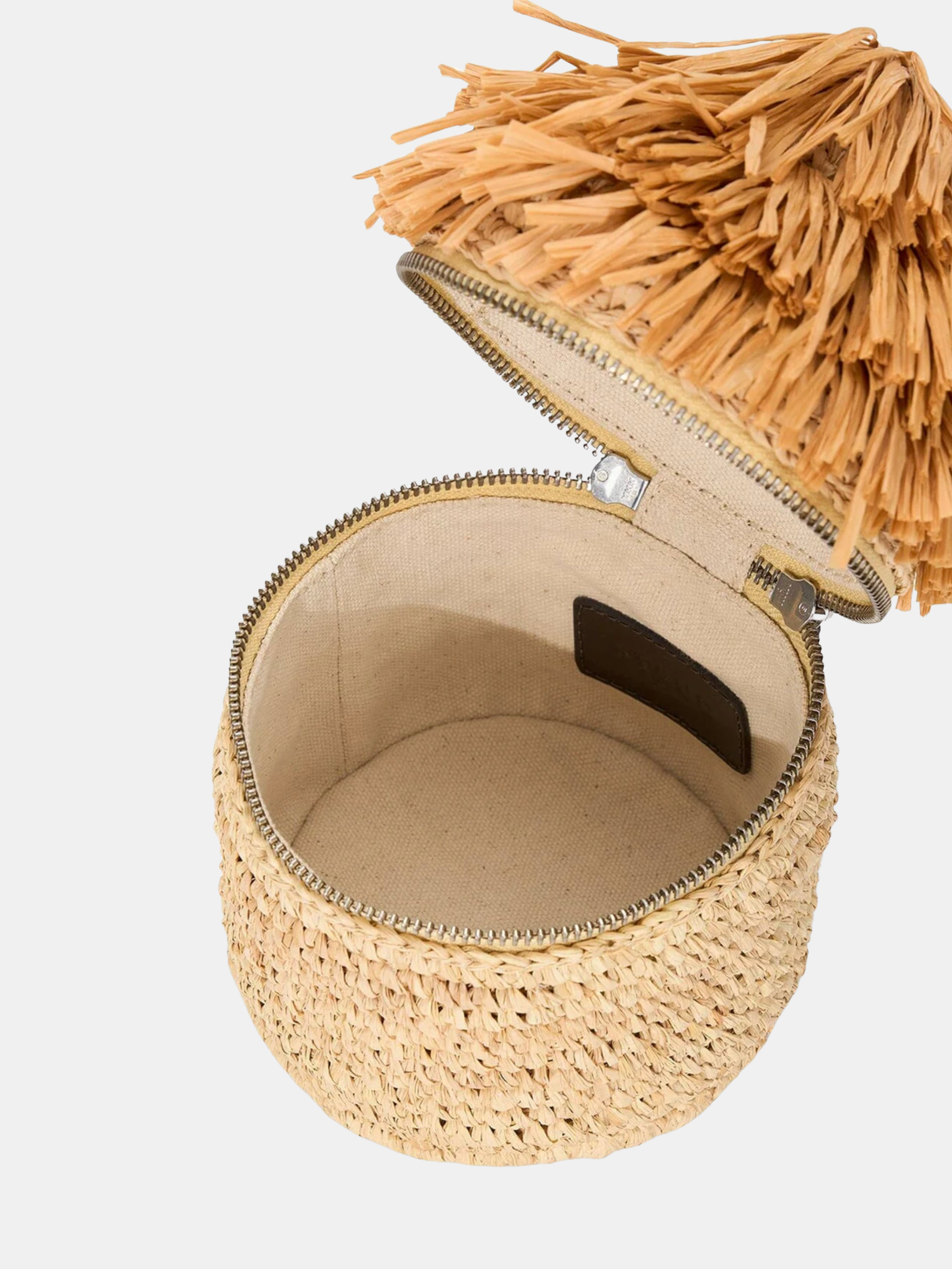 Tiki Raffia Bag - Periwinkle 