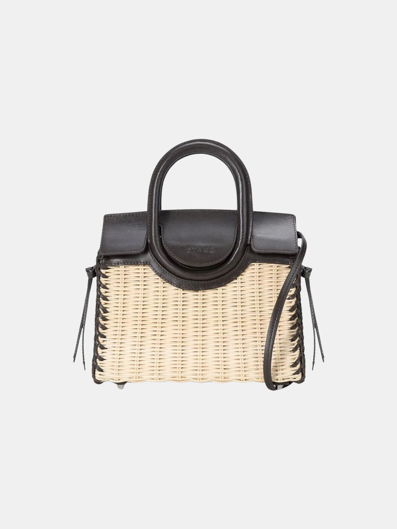Maude Mini Wicker Carryall - Periwinkle 