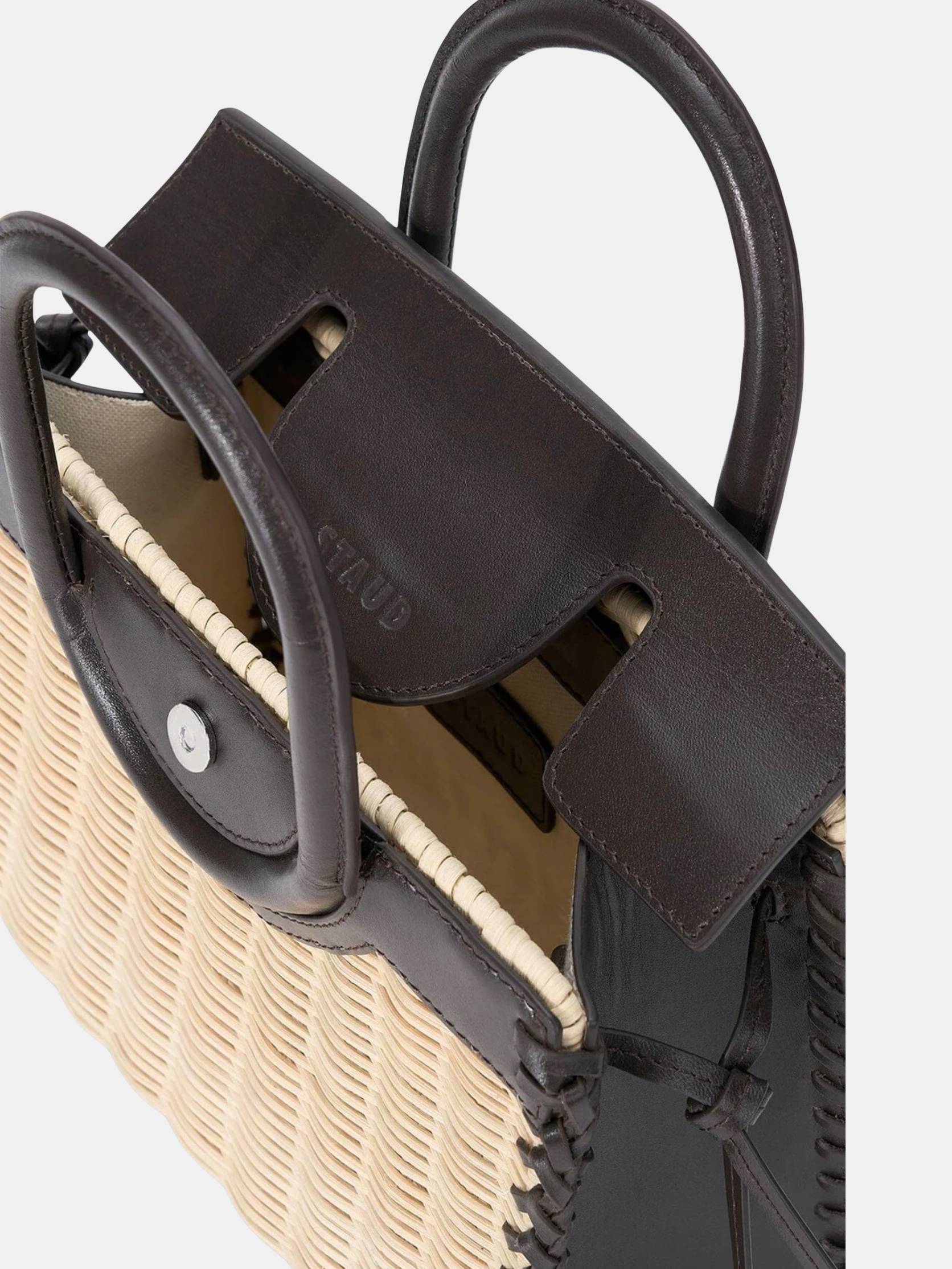 Maude Mini Wicker Carryall - Periwinkle 