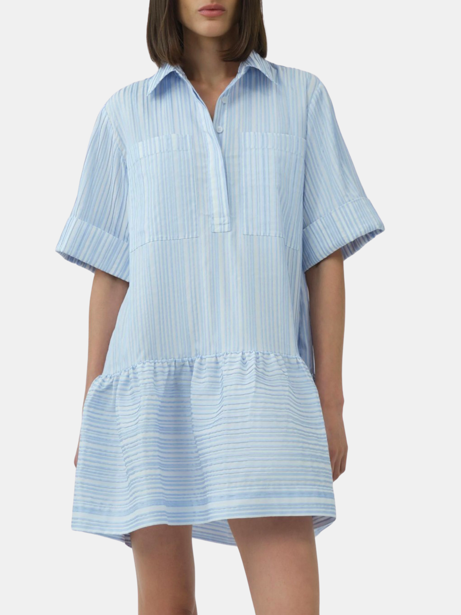 Cris Short Sleeve Shirt Dress