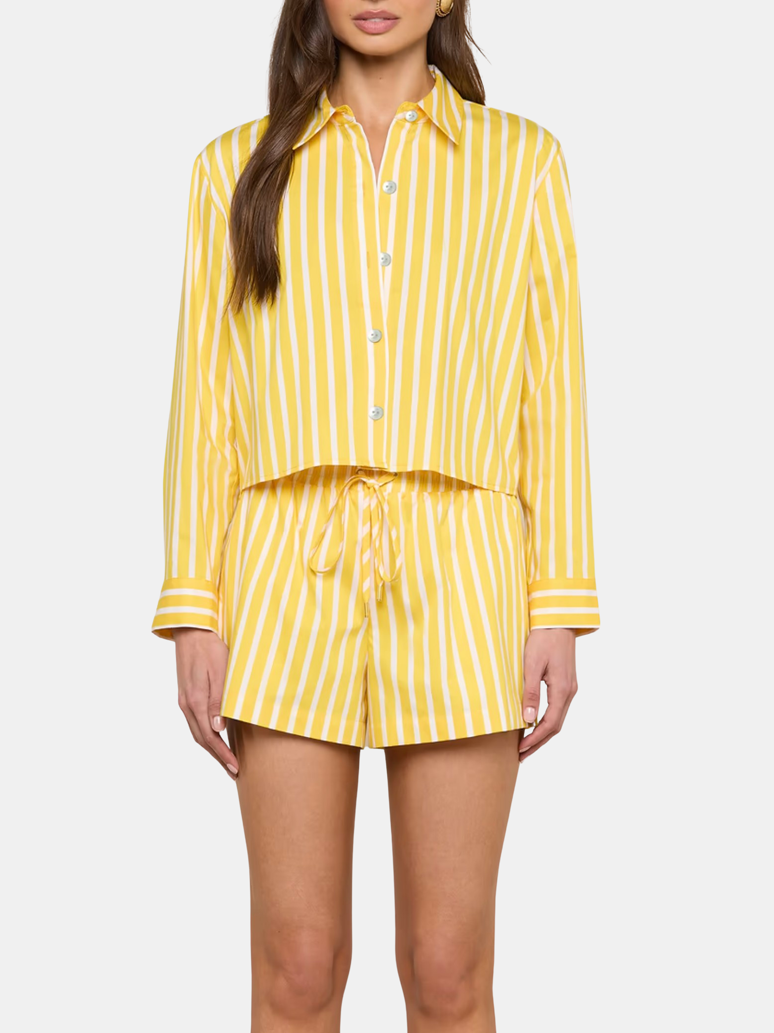 Cosette Crop Hi Low Shirt