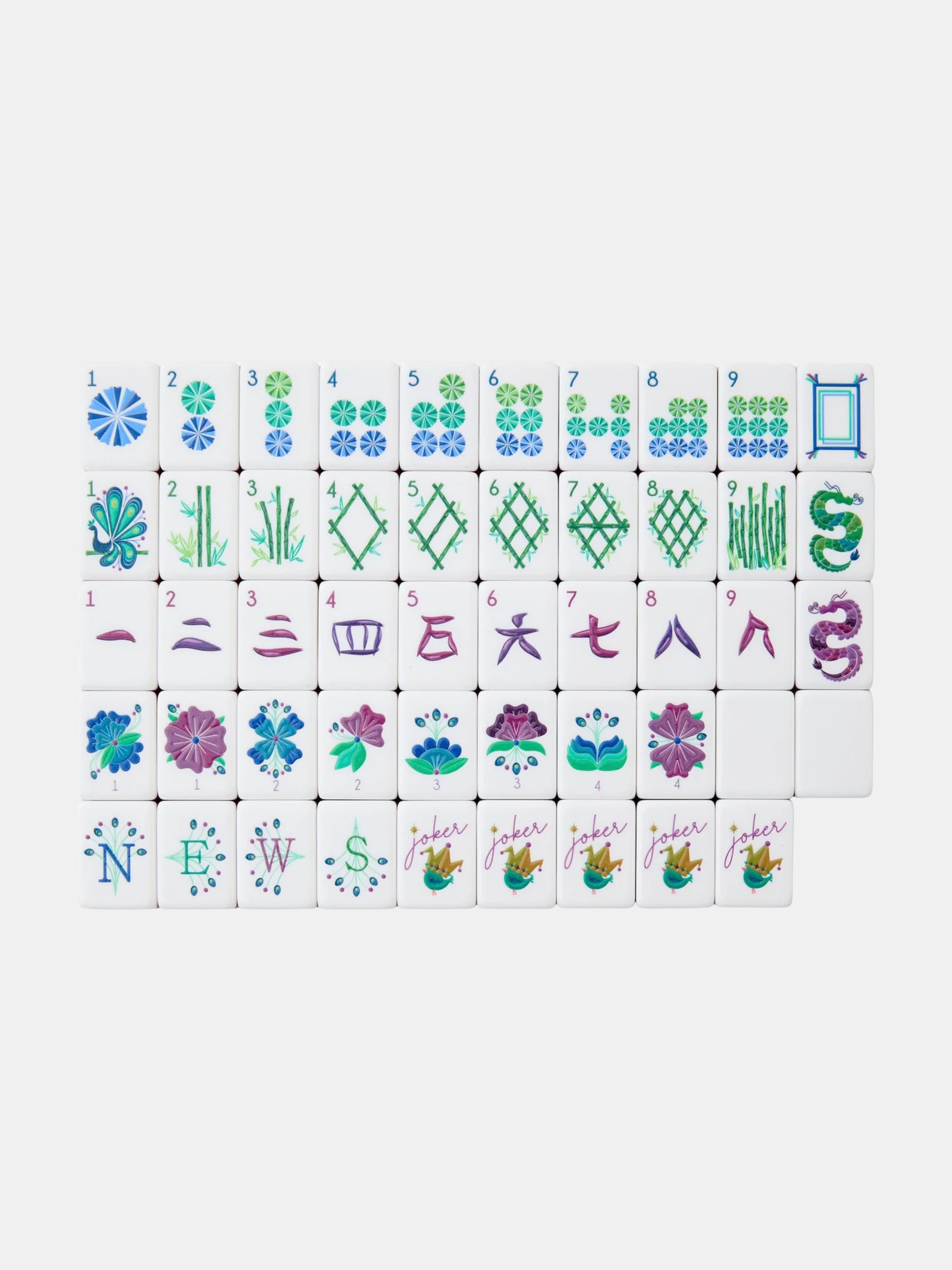 Lagoon Mahjong Tiles