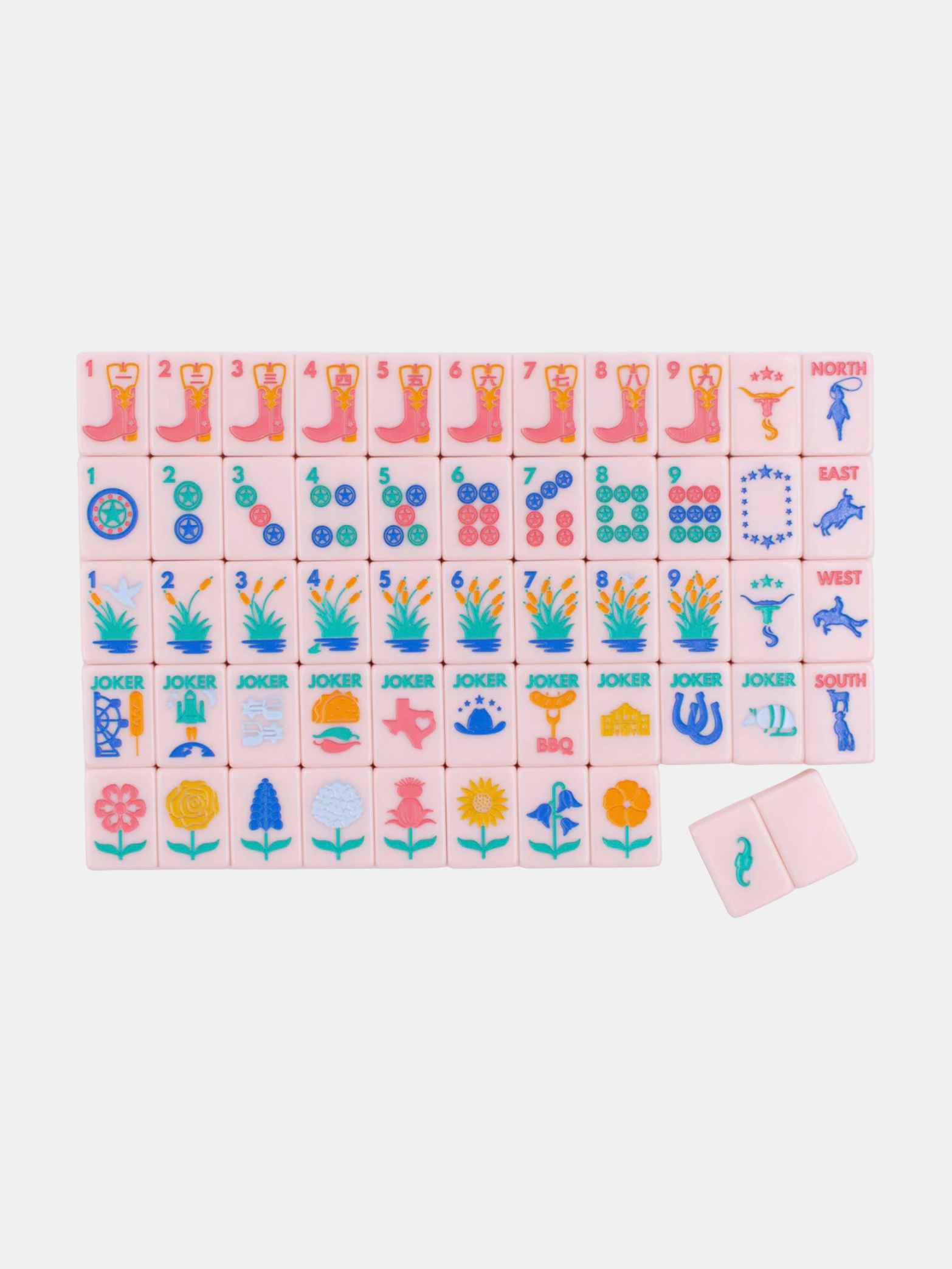 The Texas Series Mahjong Tiles