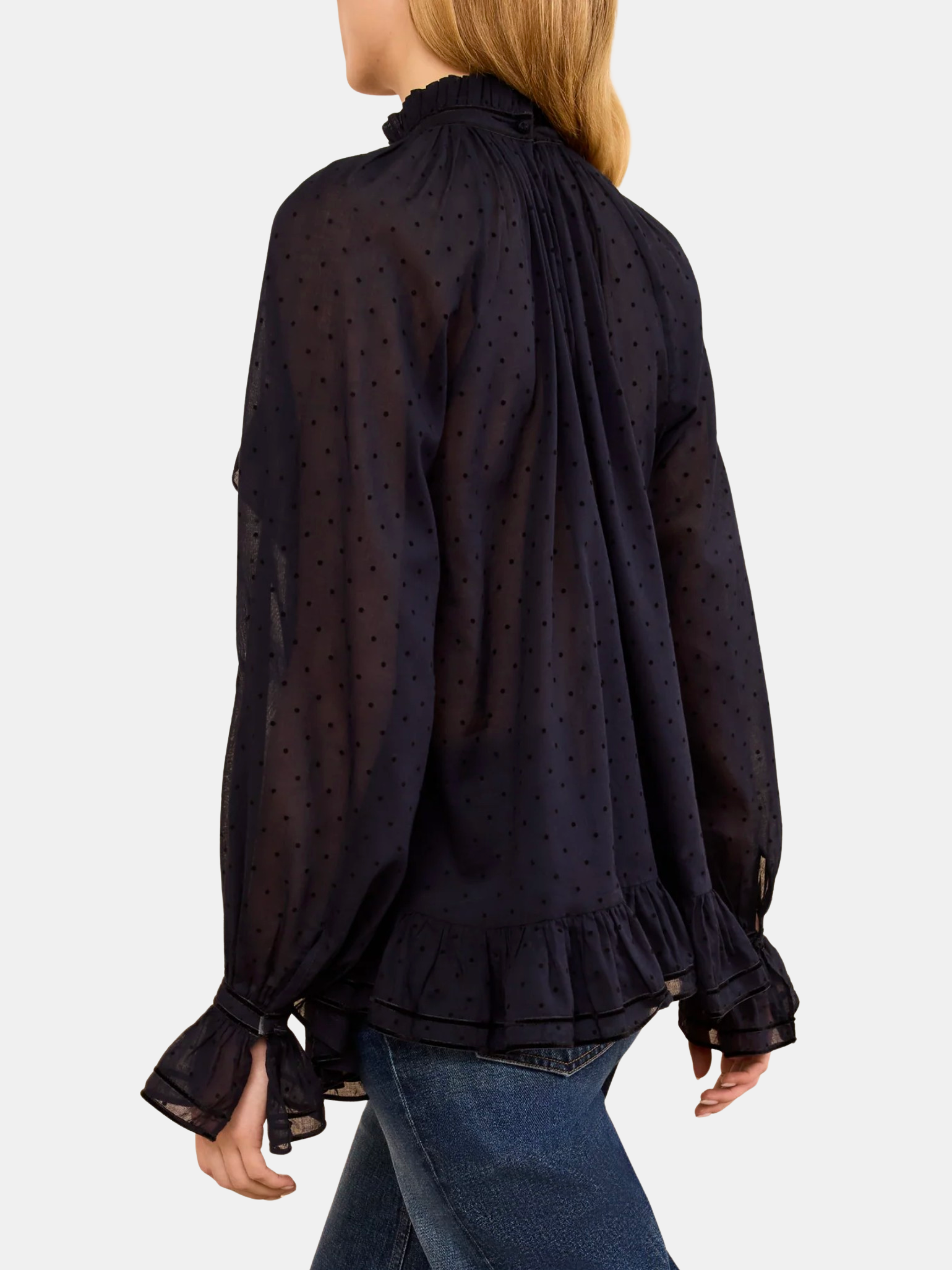 Marcella Long Sleeve Cotton Blouse