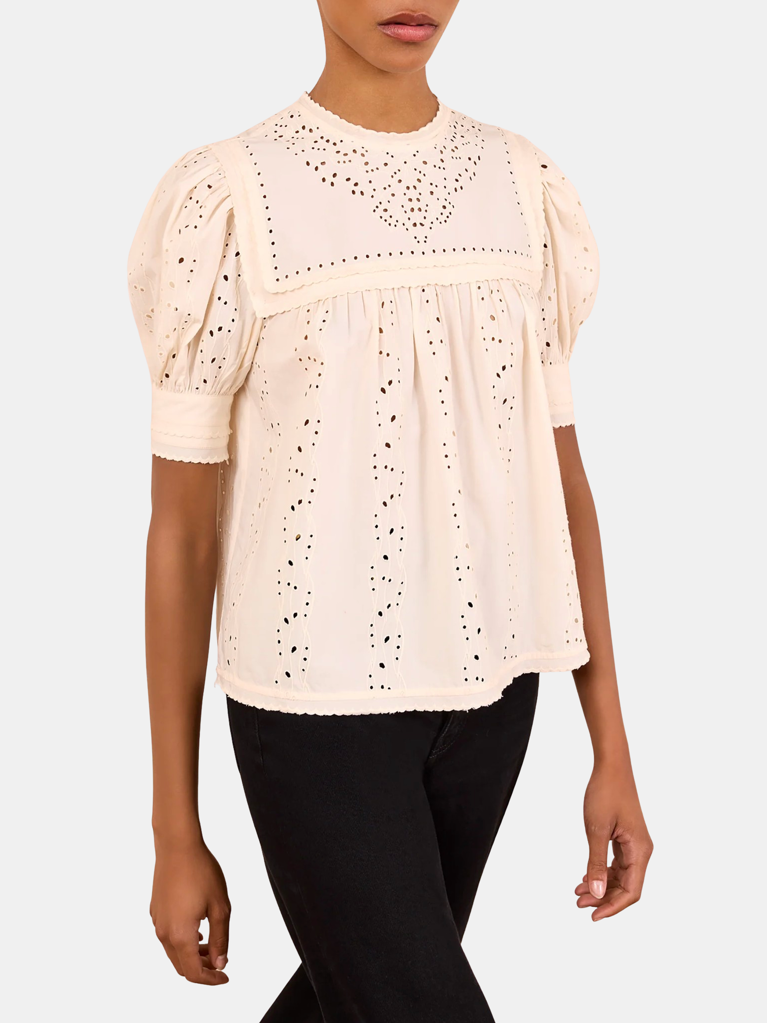Una Short Sleeve Cotton Top