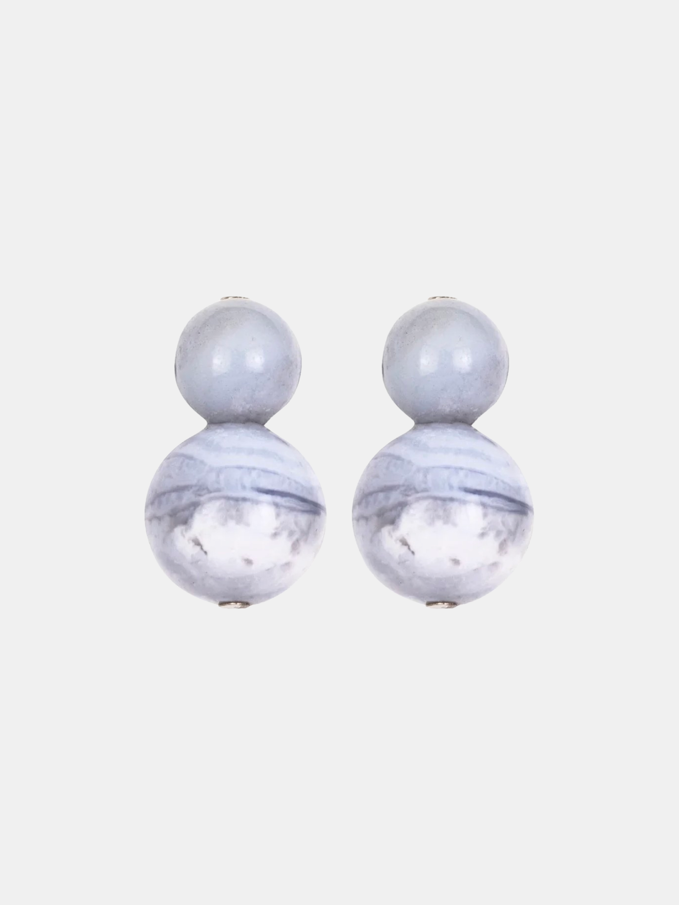 Cara Earrings - Blue Lace Agate