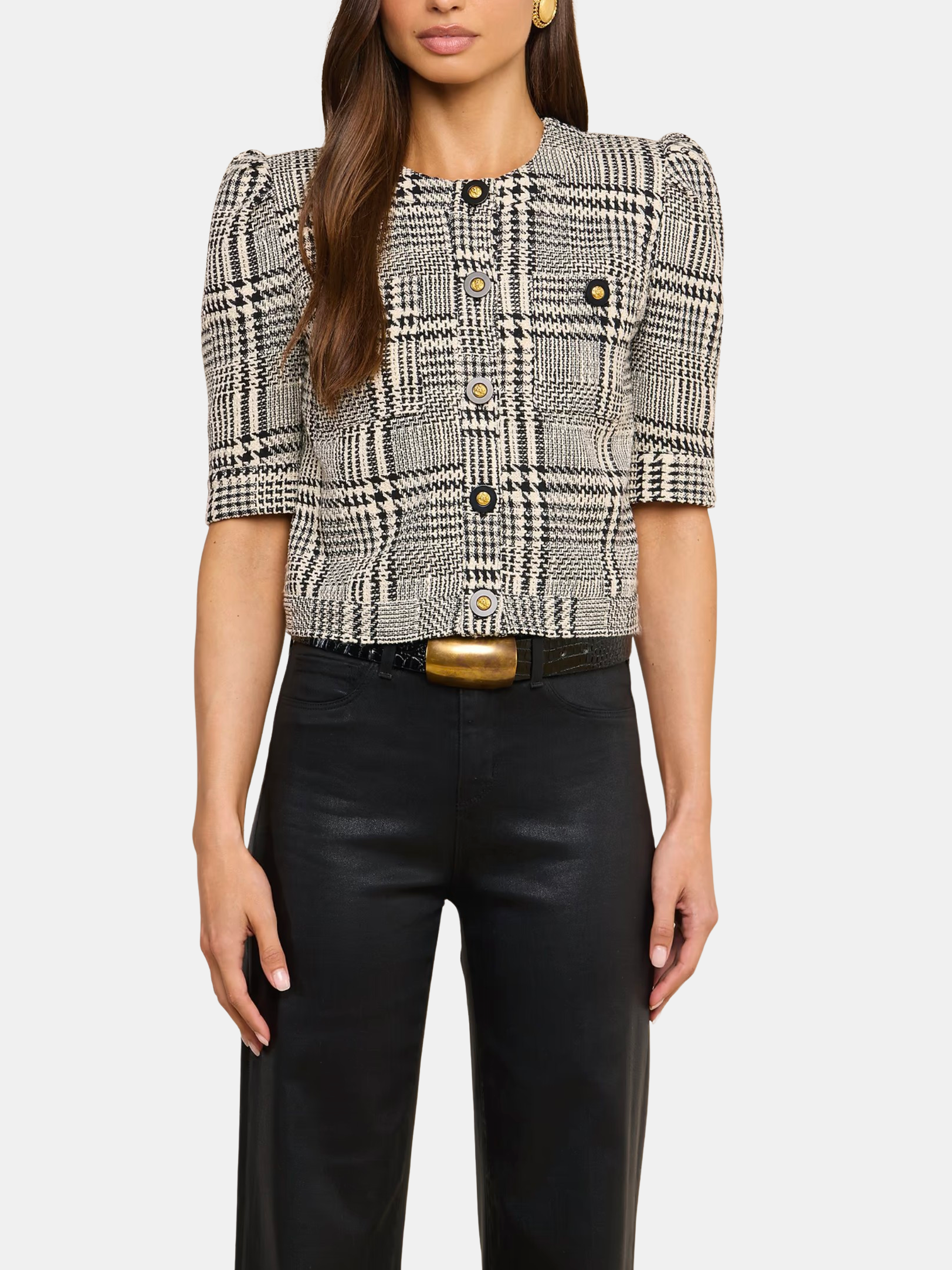 Allegra Short Sleeve Cropped Jacket