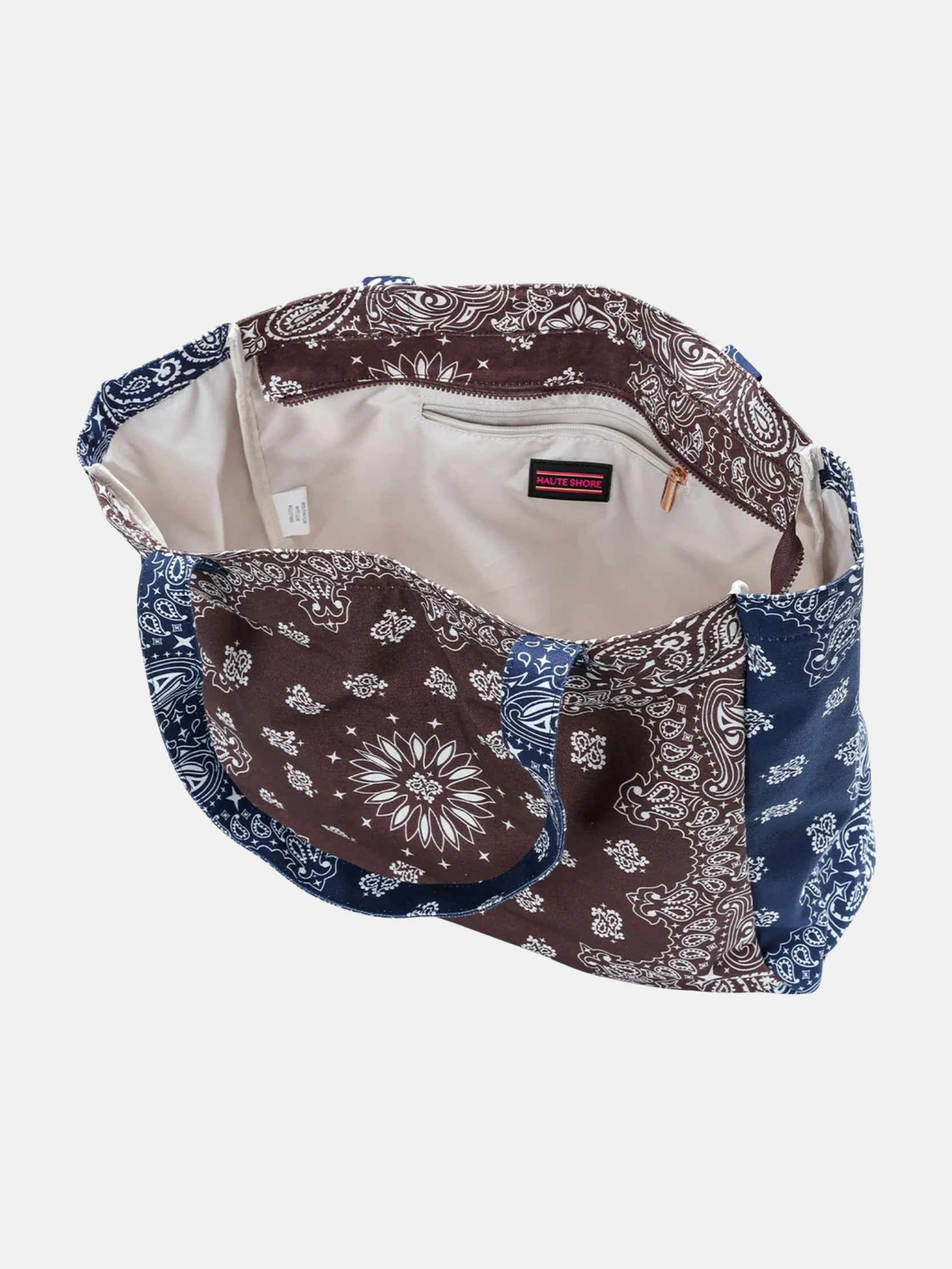 Bandana Print Canvas Tote