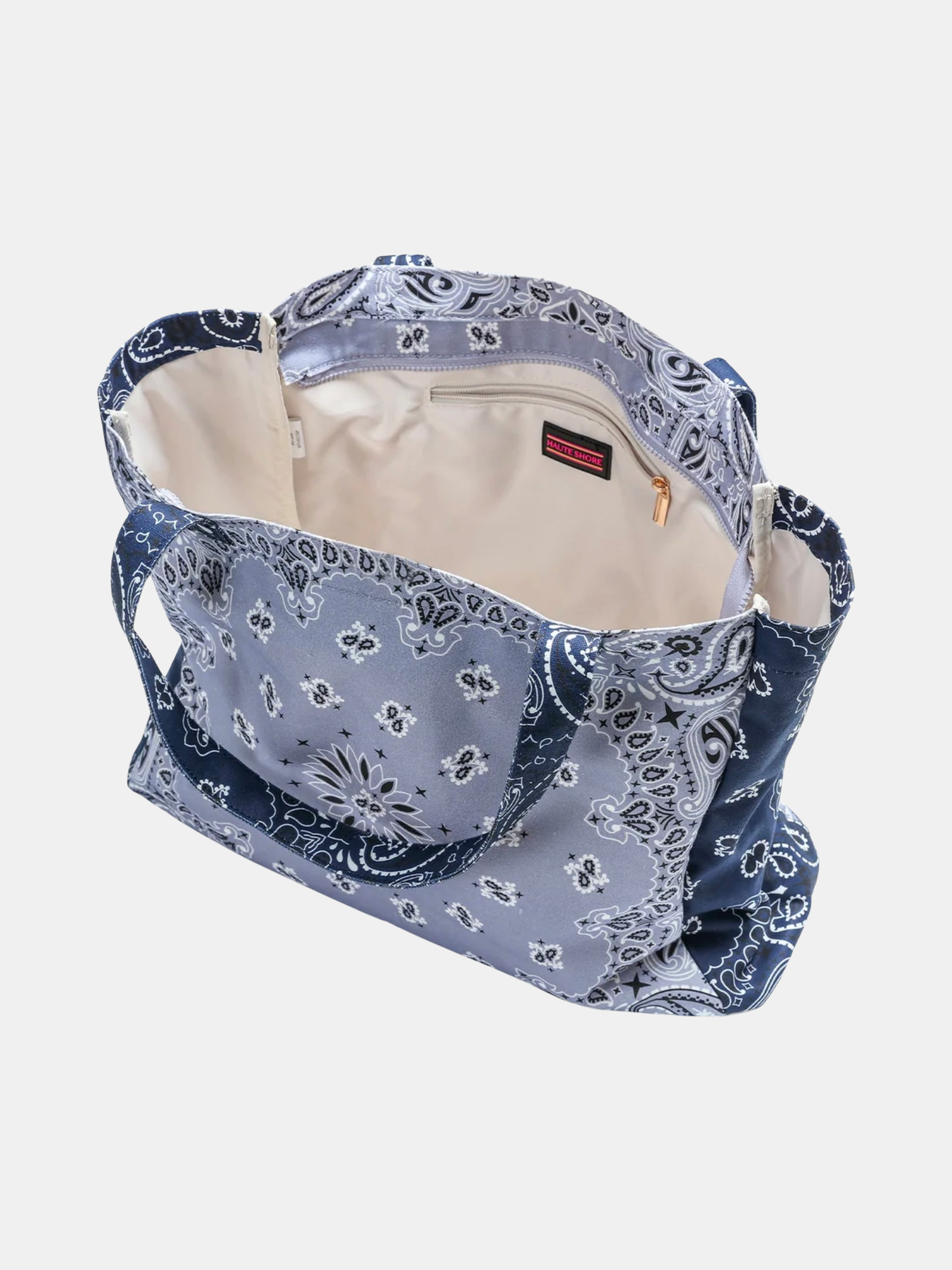 Bandana Print Canvas Tote