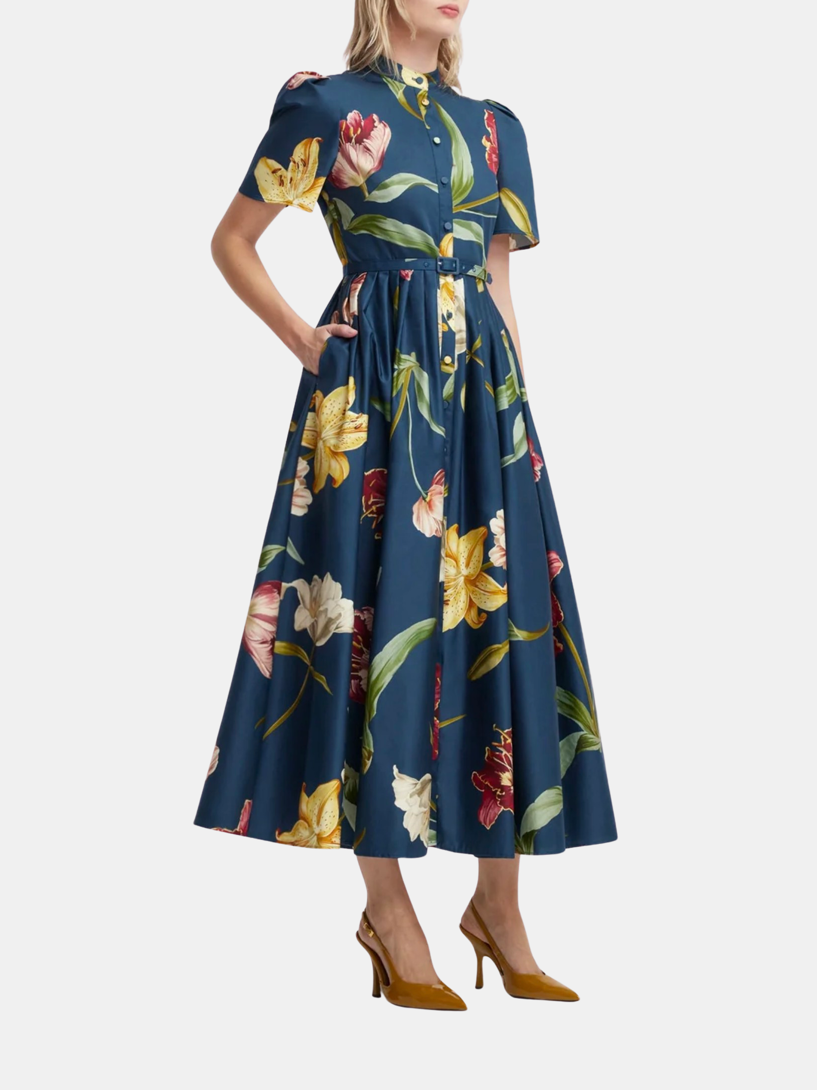 Bianca Short Sleeve Midi Dress