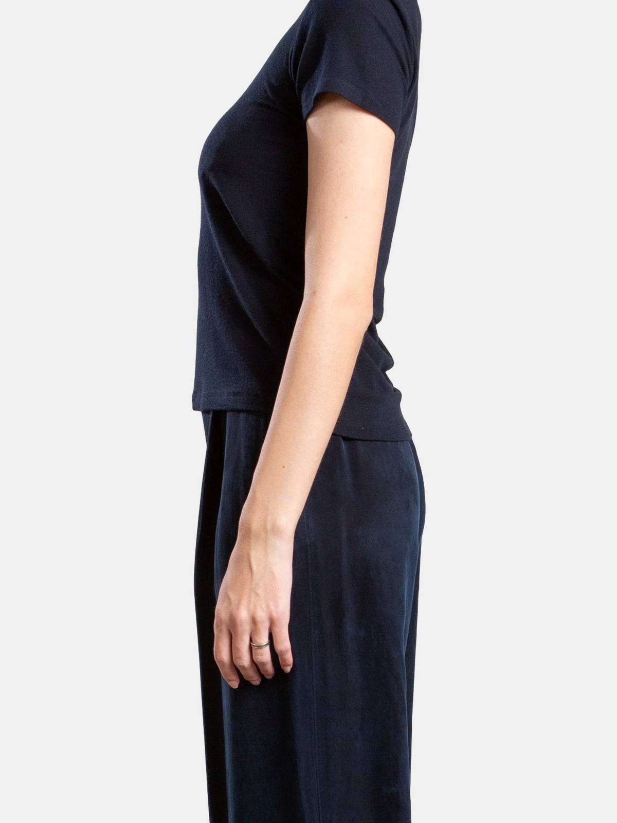 Hazel Tee Cashmere Jersey - Periwinkle 