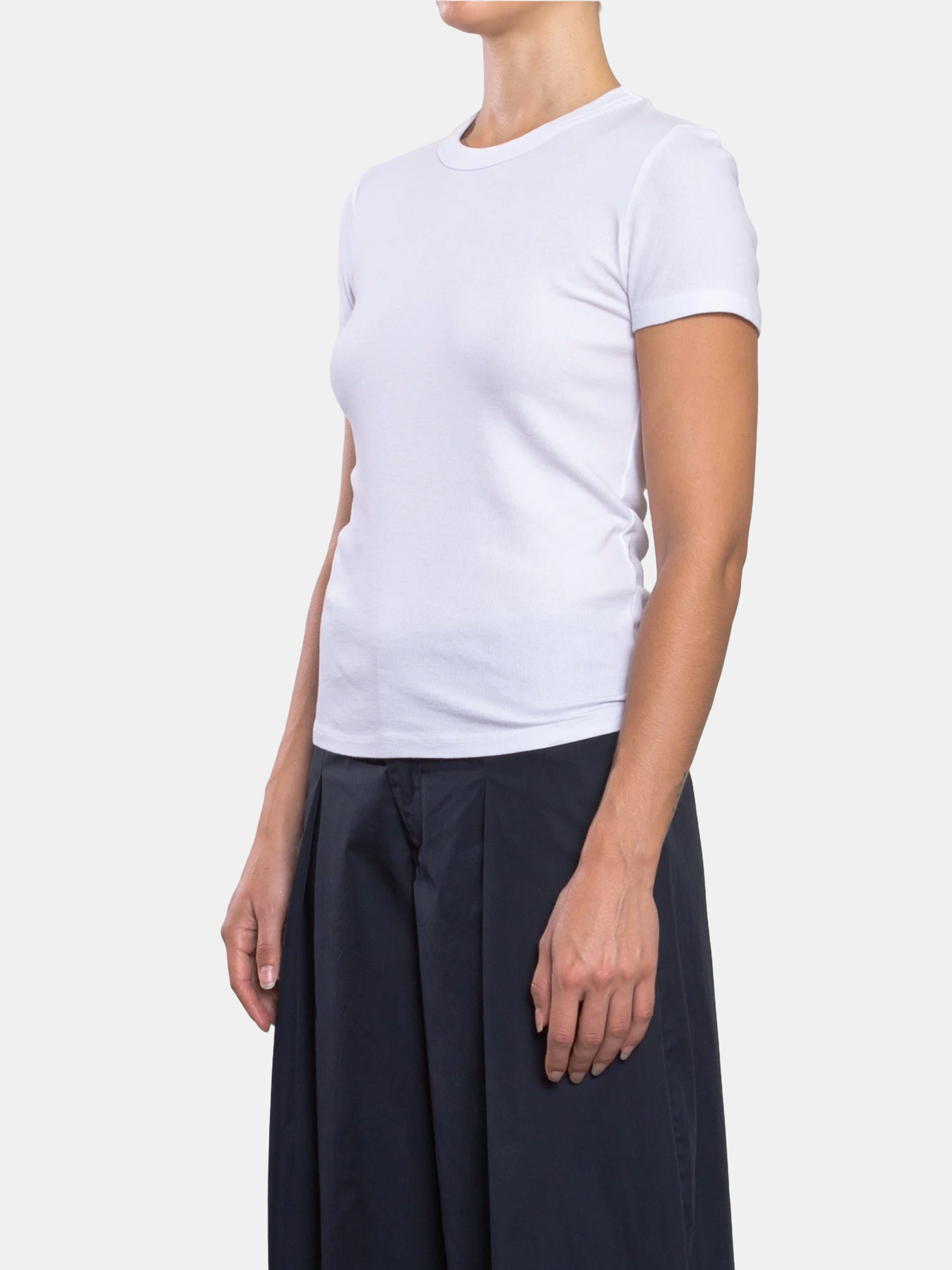 Hazel Tee Lightweight Rib - Periwinkle 