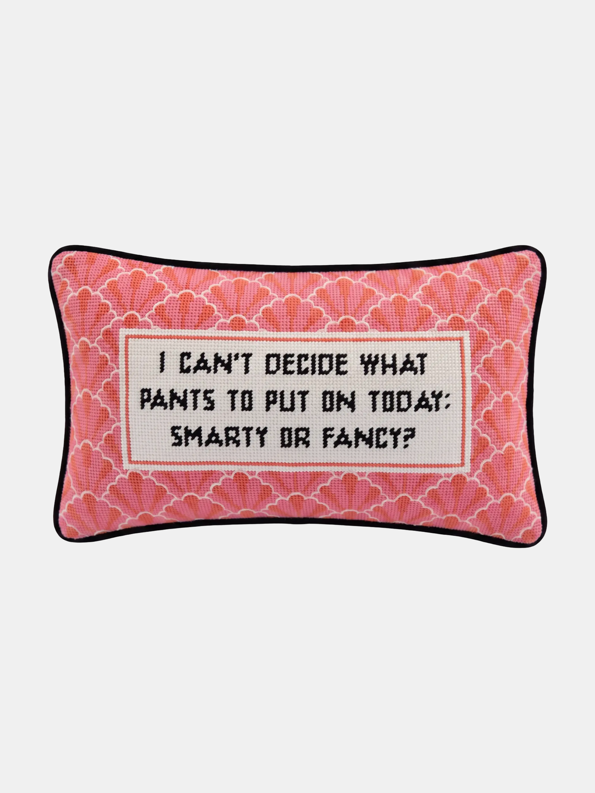 Pants Needlepoint Pillow - Periwinkle 