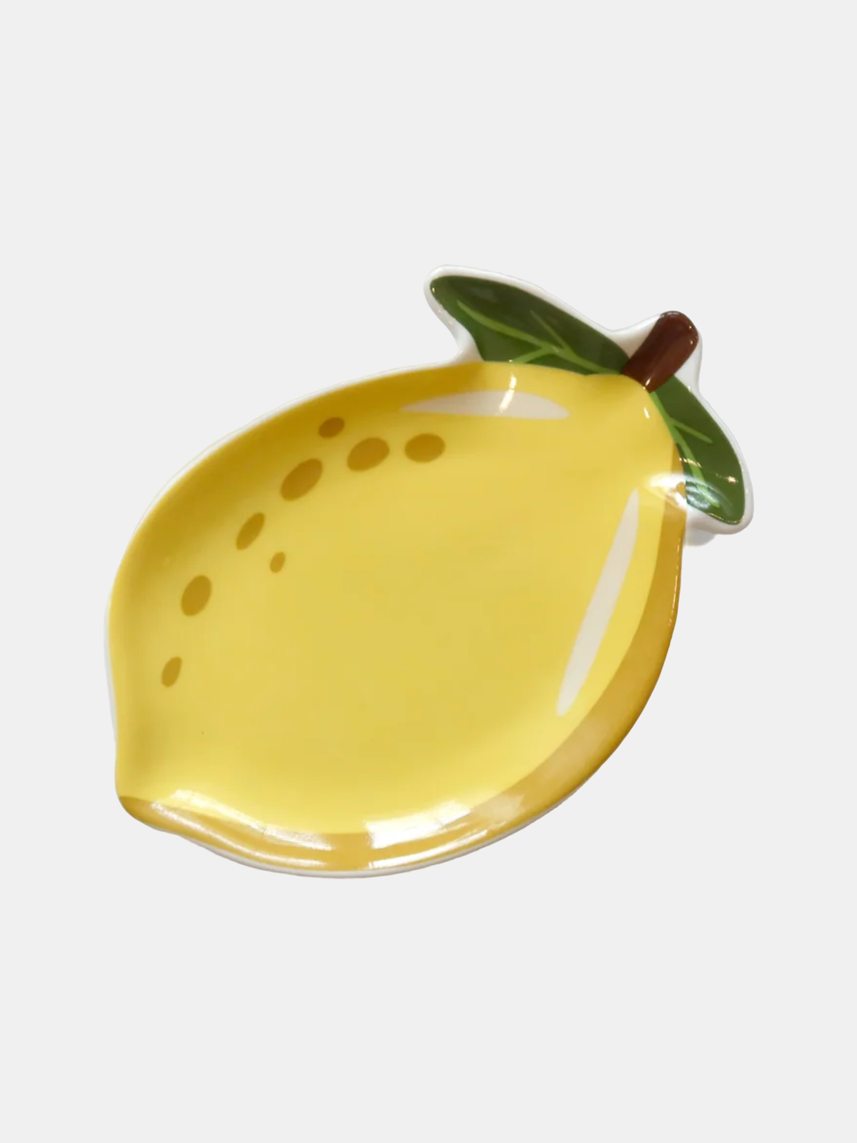 Fresh Lemon Ceramic Trinket Tray - Periwinkle 