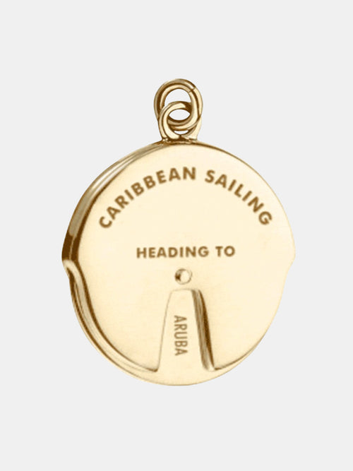 Caribbean Sailing Spinner Charm