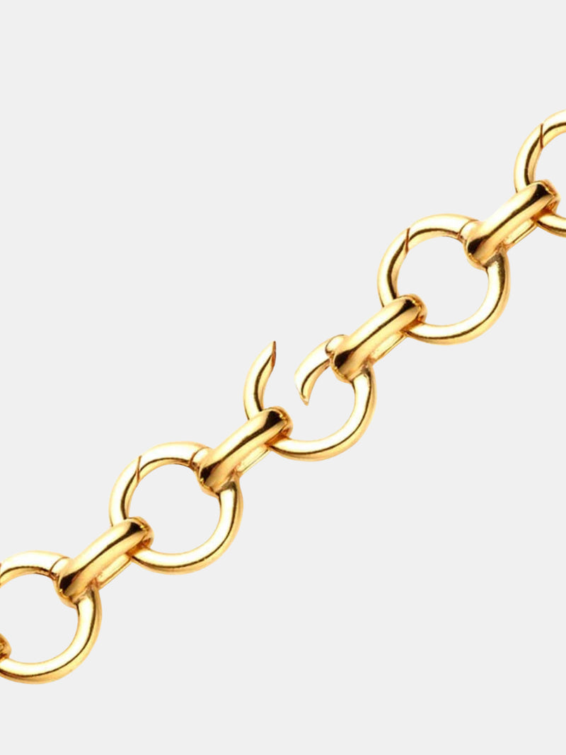 Gold Infinity Link Charm Bracelet