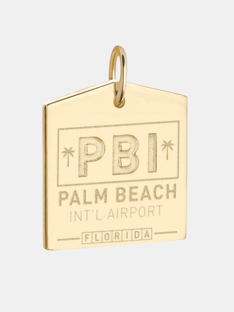 Palm Beach PBI Luggage Tag Charm