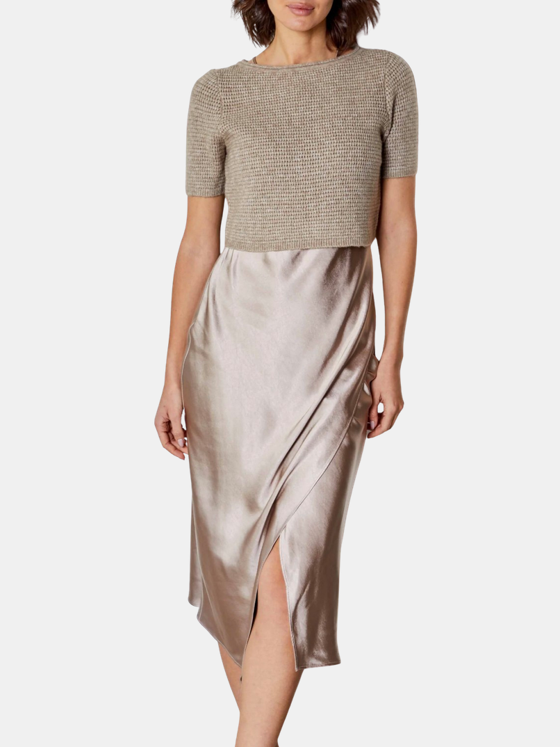 Met Sweater Dress Combo - Periwinkle 