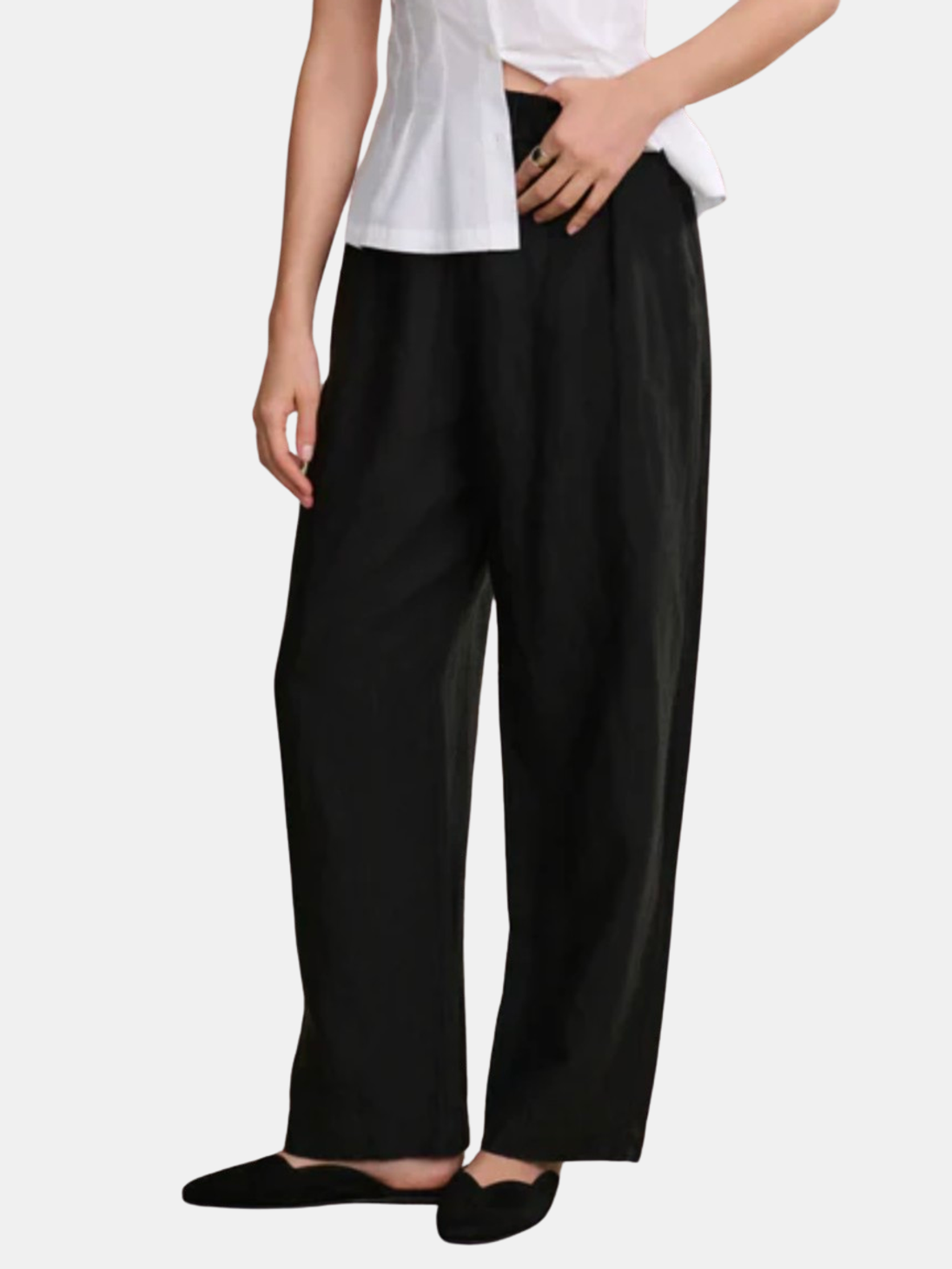 Linen Logan Pant - Periwinkle 