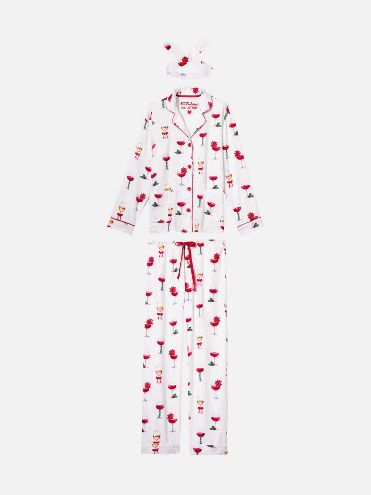 Let's Get Toasty Flannel PJ Set - Periwinkle 